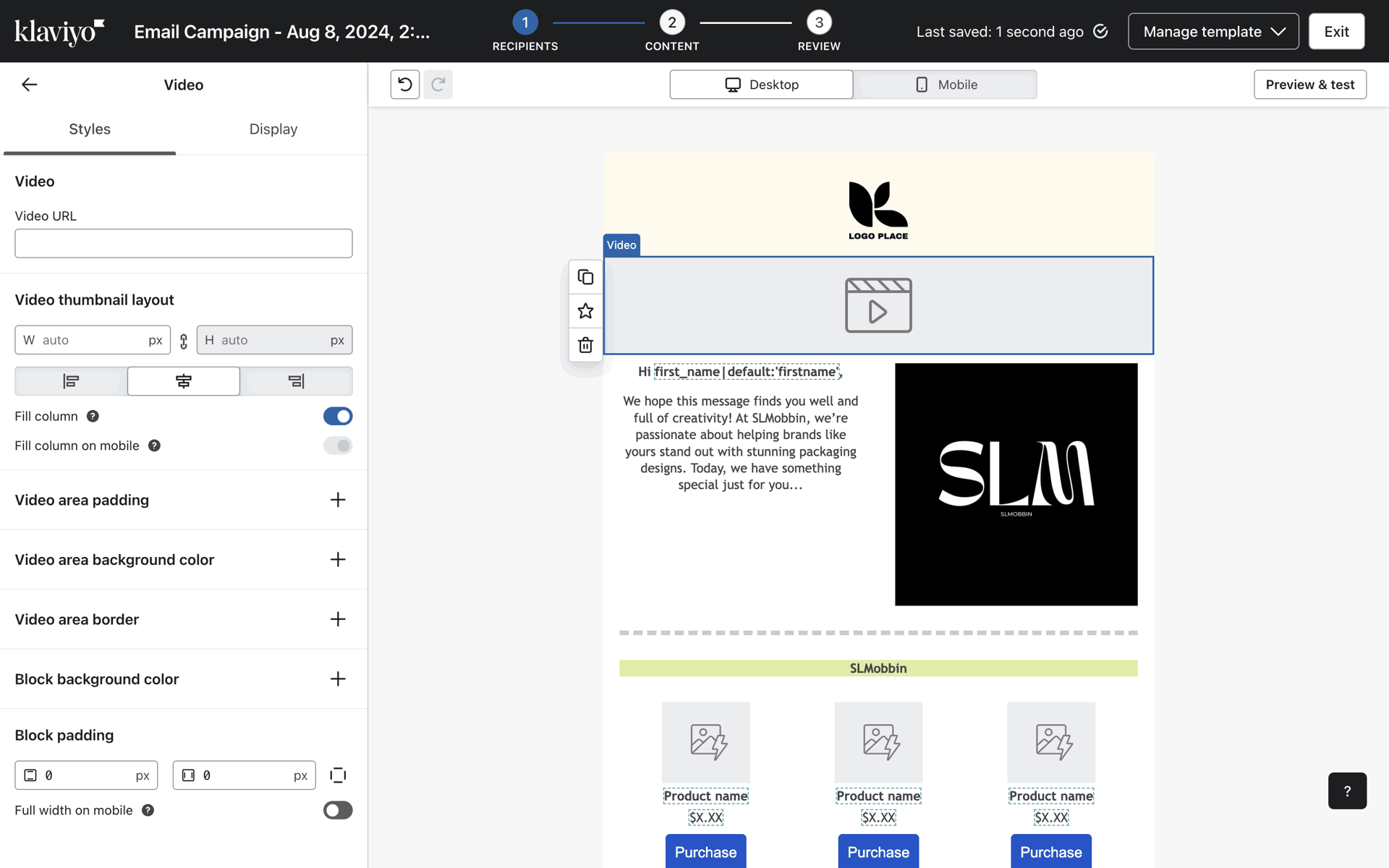 Klaviyo Web Business interface screenshot 19