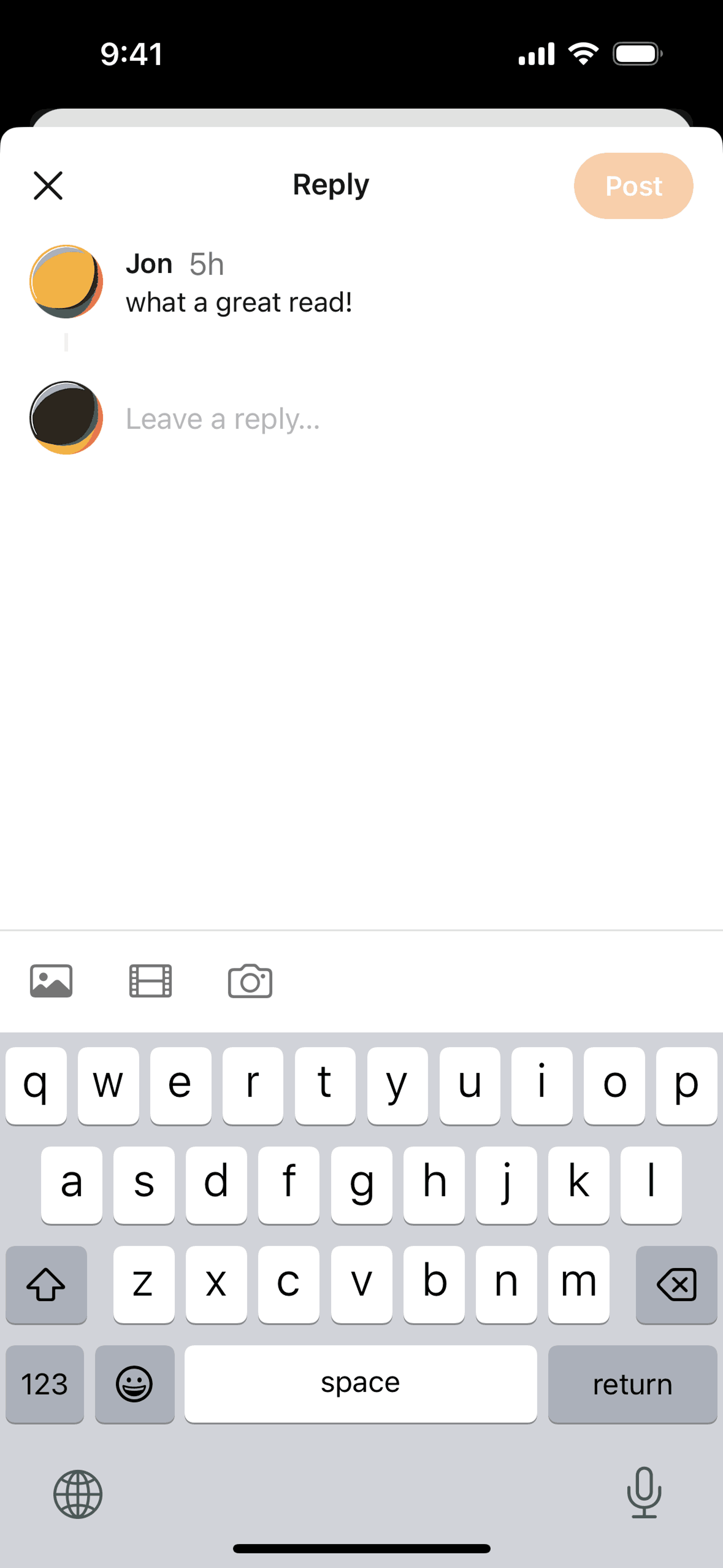 Substack iOS News interface screenshot 5