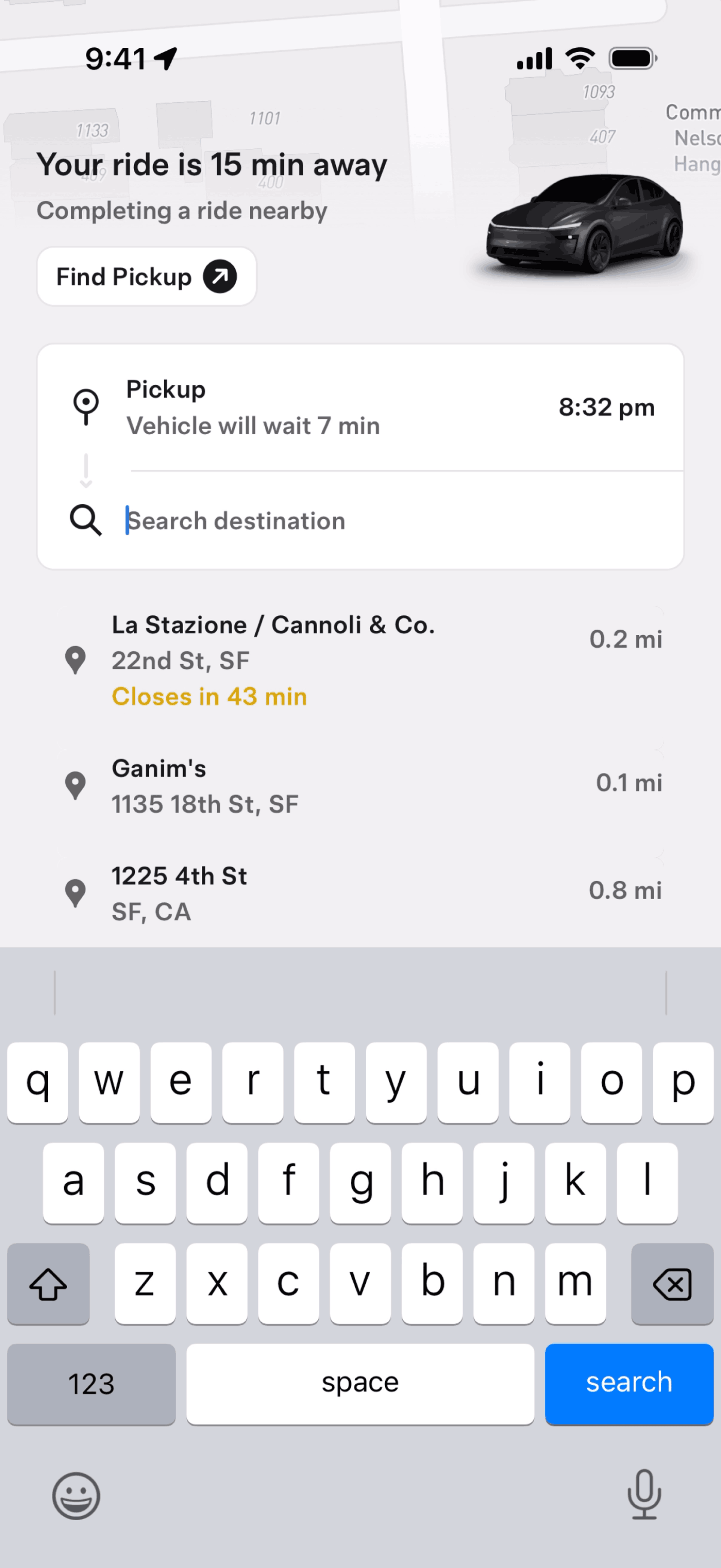 Tesla Robotaxi iOS Travel & Transportation interface screenshot 22