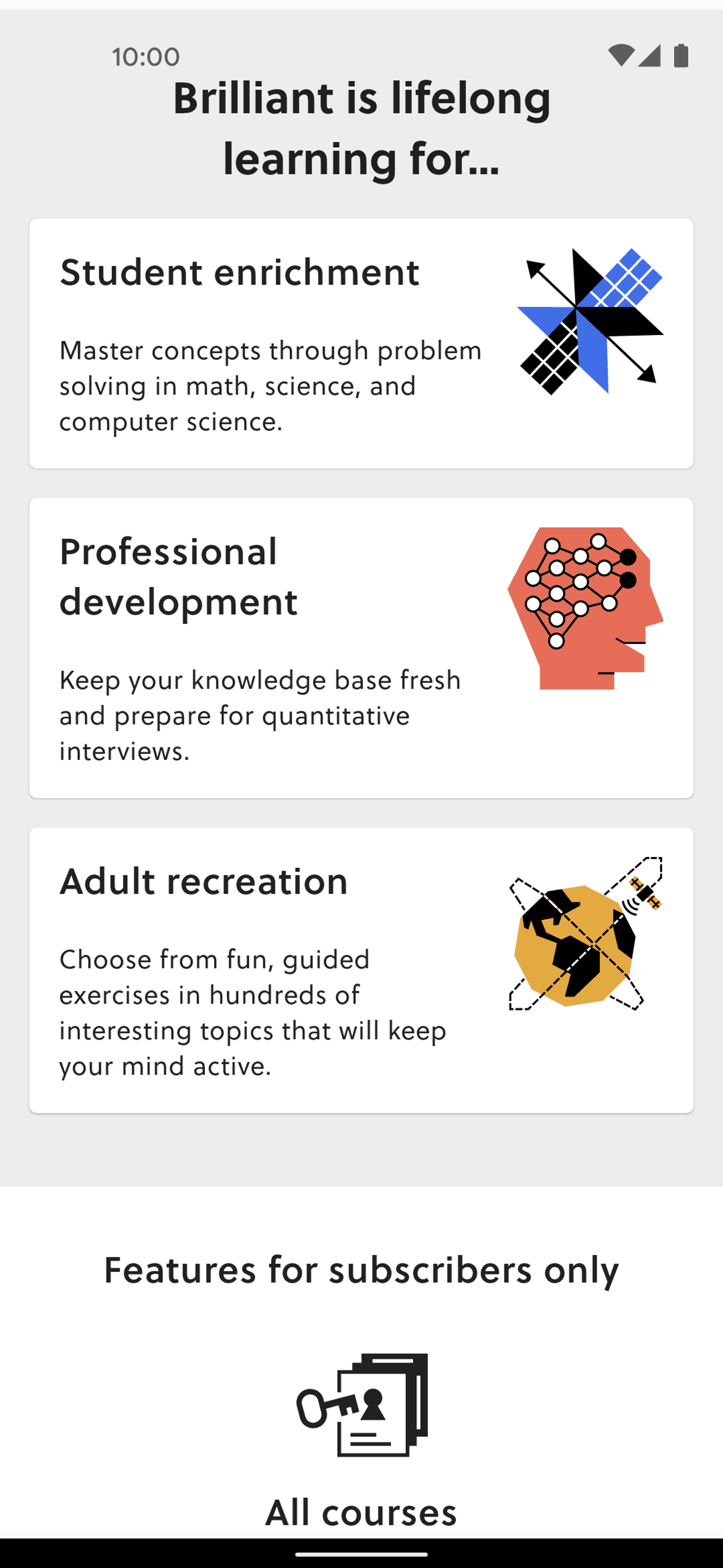 Brilliant Android Education interface screenshot 15