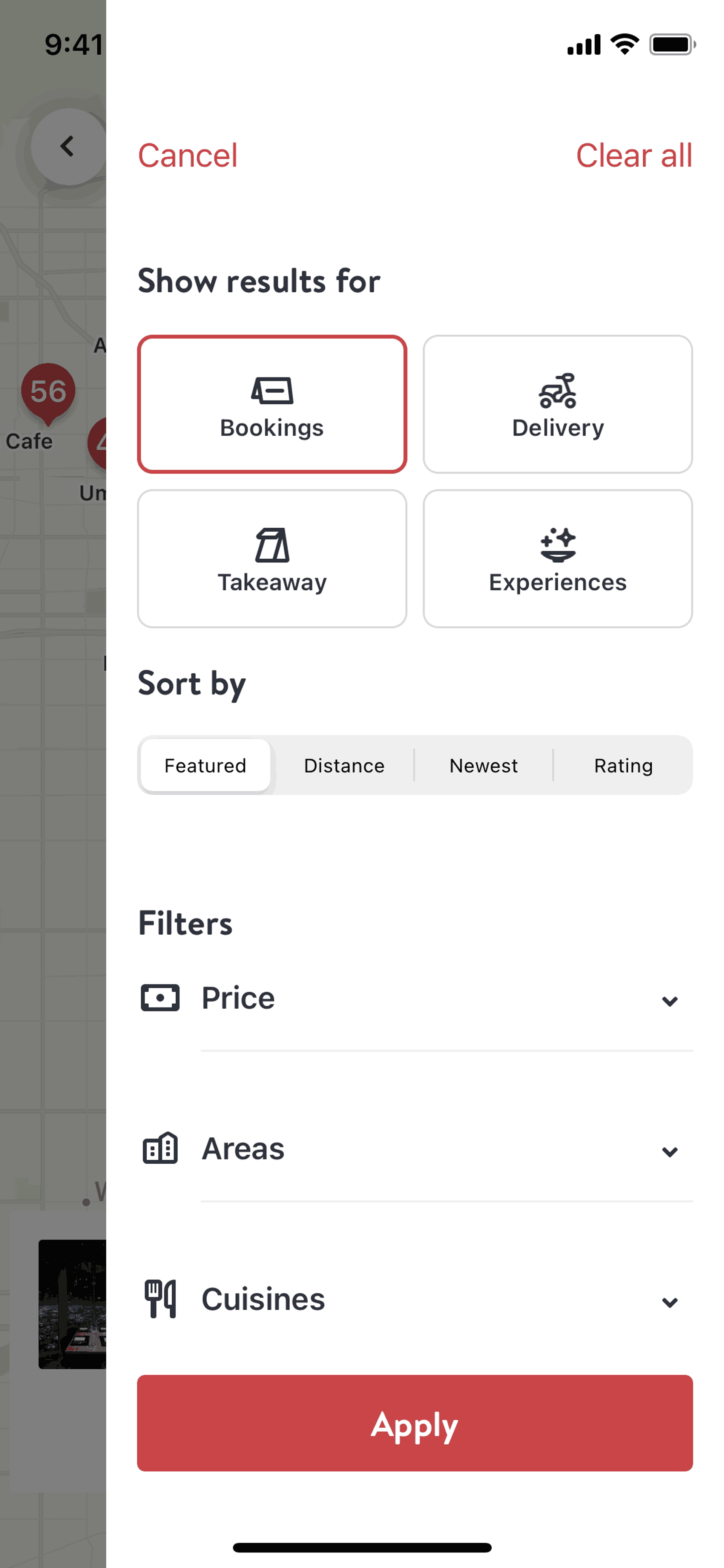 OpenTable iOS Food & Drink interface screenshot 11