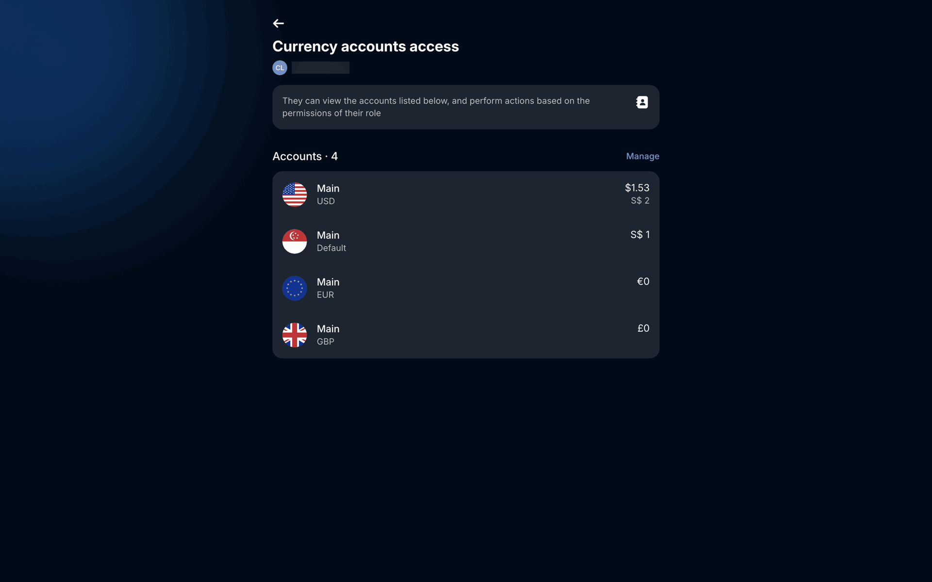 Revolut Business Web Finance interface screenshot 7