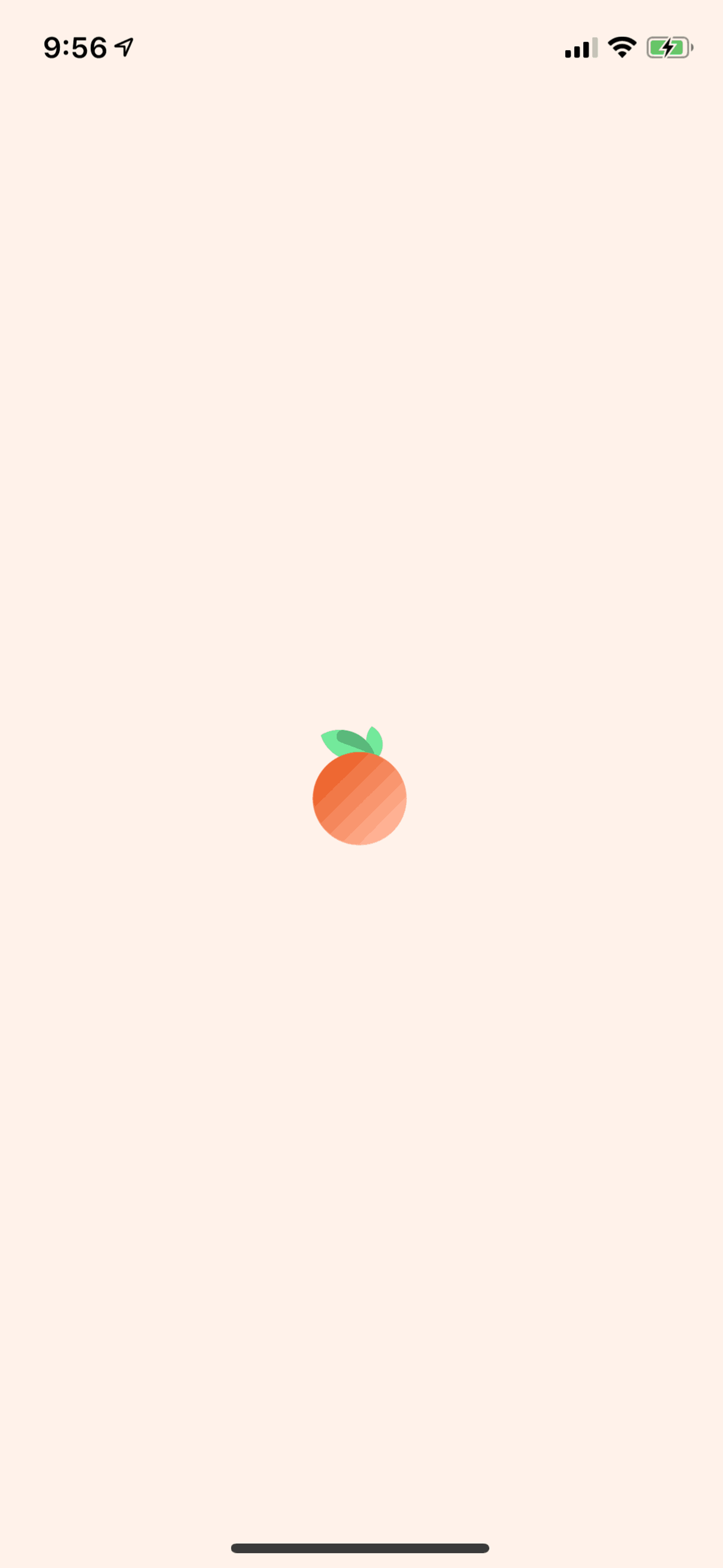 Tangerine iOS Health & Fitness interface screenshot 1