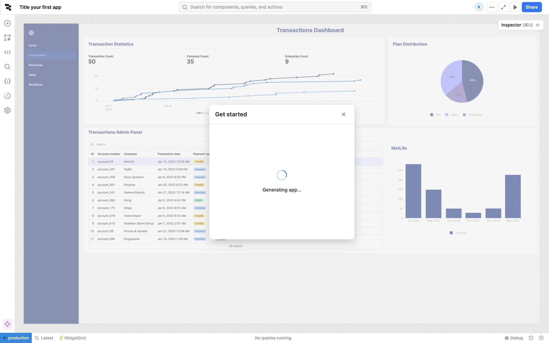 Retool Web Developer Tools interface screenshot 13