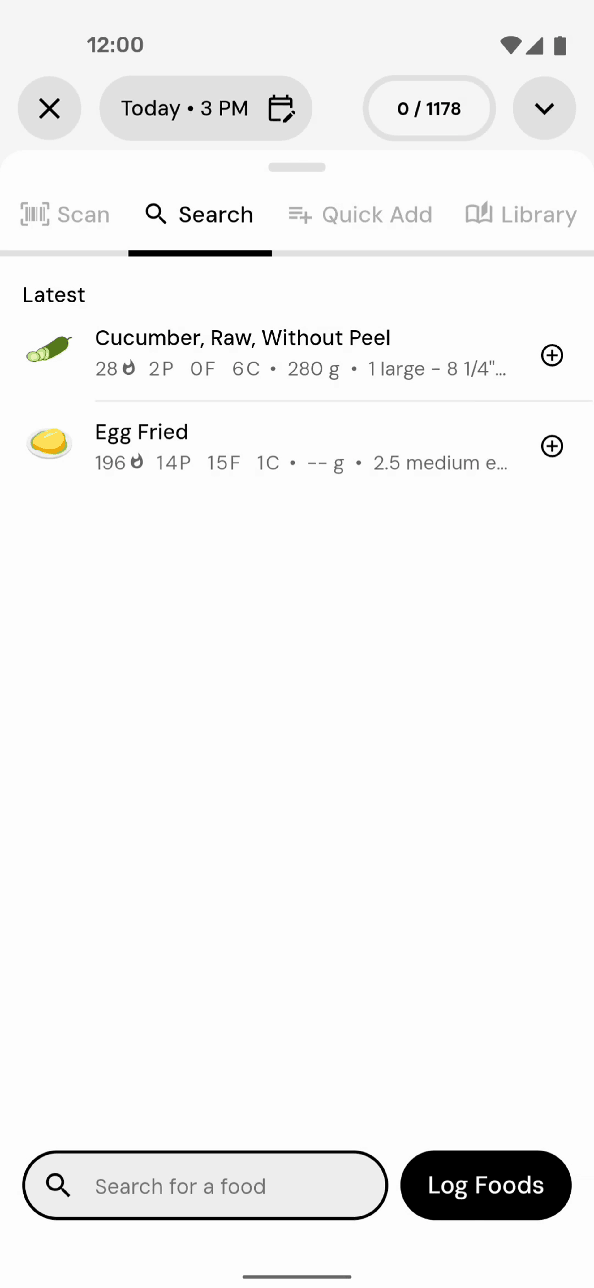 MacroFactor Android Health & Fitness interface screenshot 2