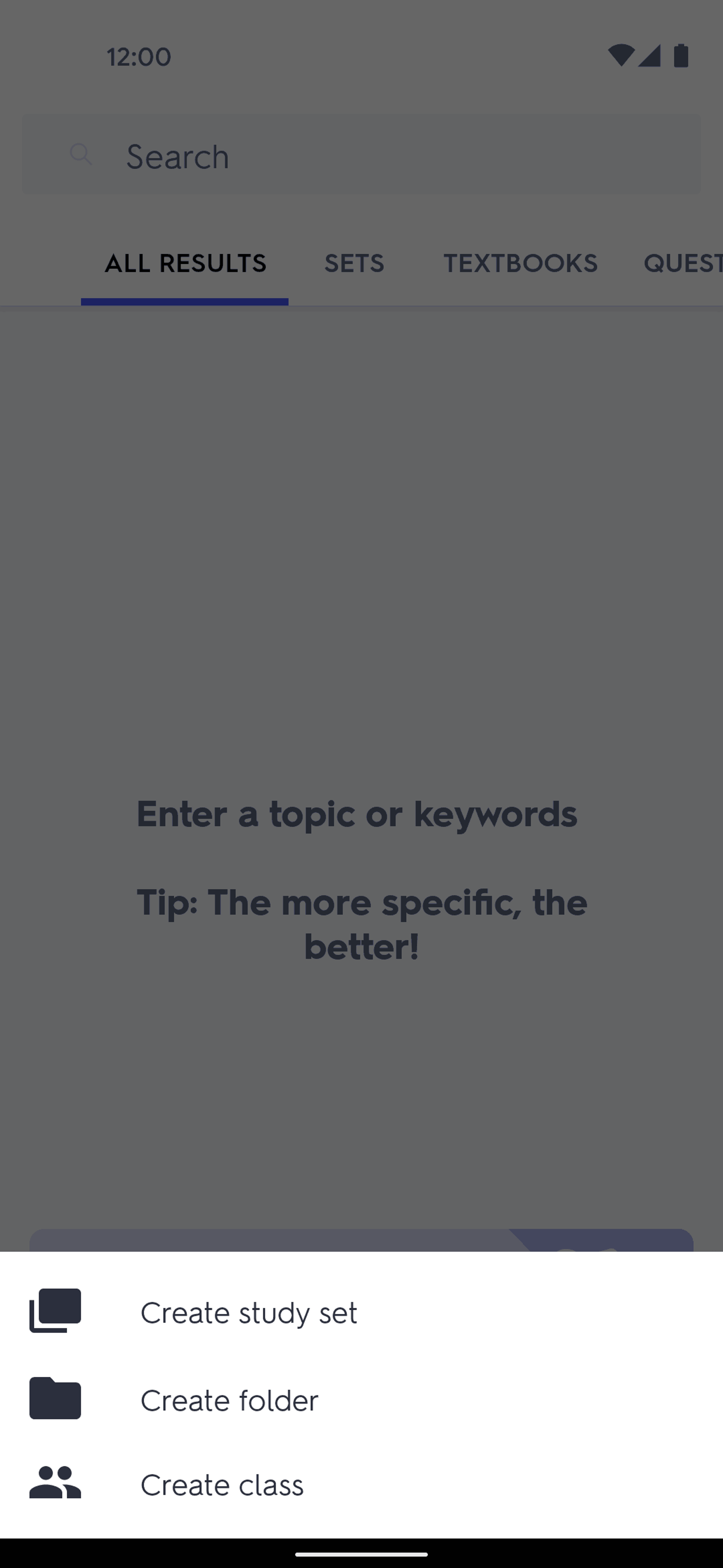 Quizlet Android Education interface screenshot 14