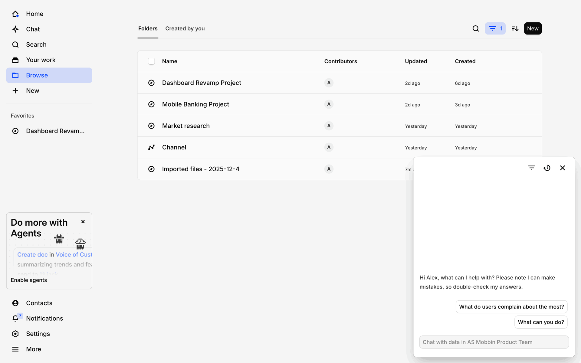 Dovetail Web Business interface screenshot 6