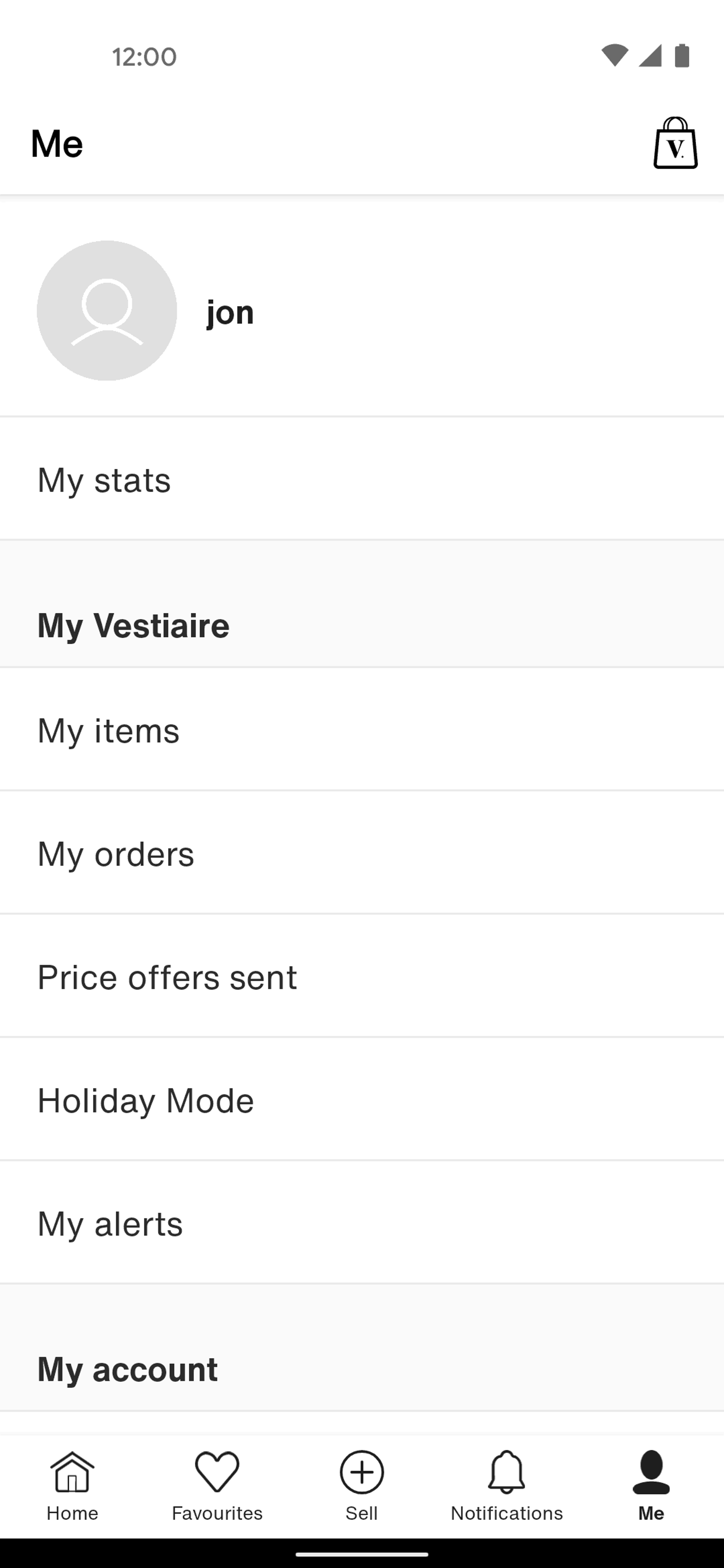 Vestiaire Collective Android Shopping interface screenshot 5