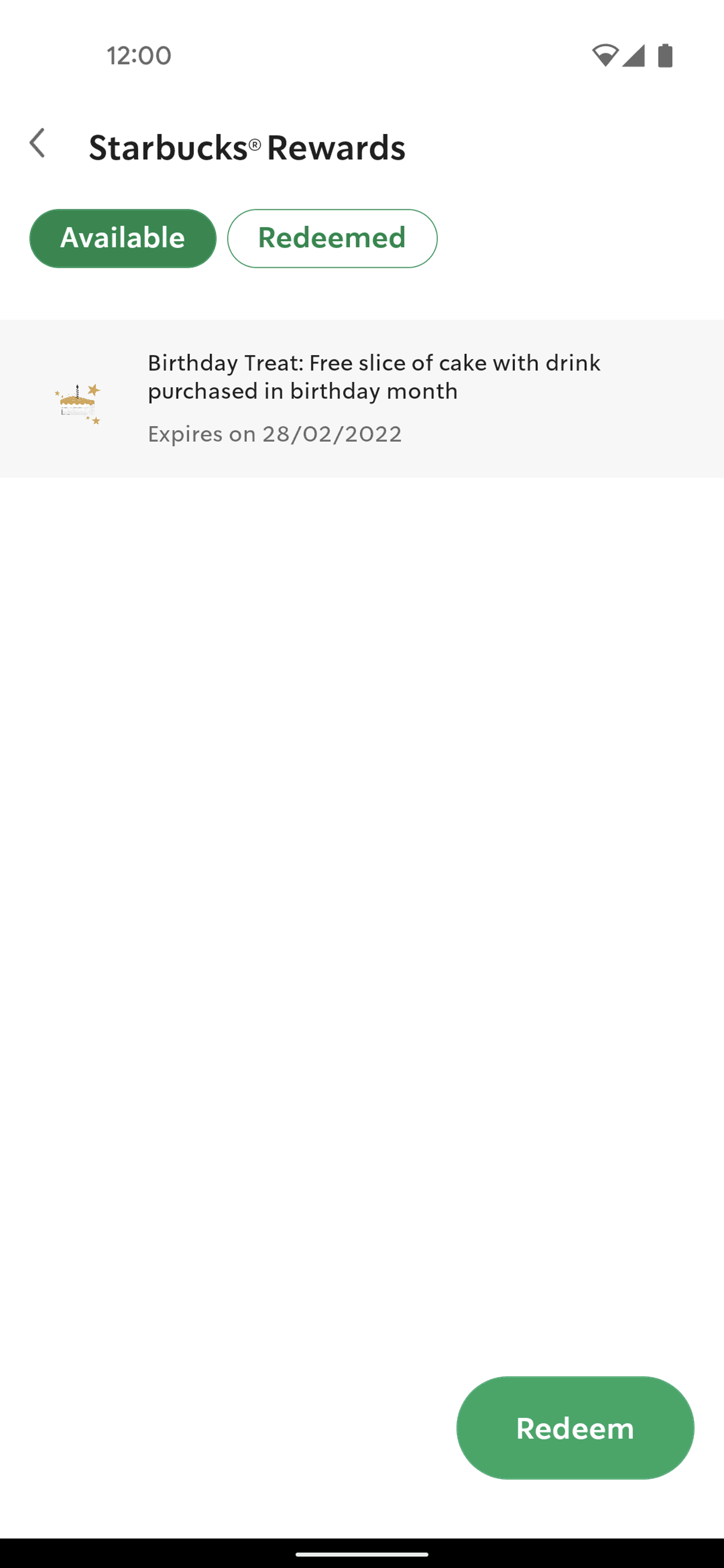 Starbucks Android Food & Drink interface screenshot 21