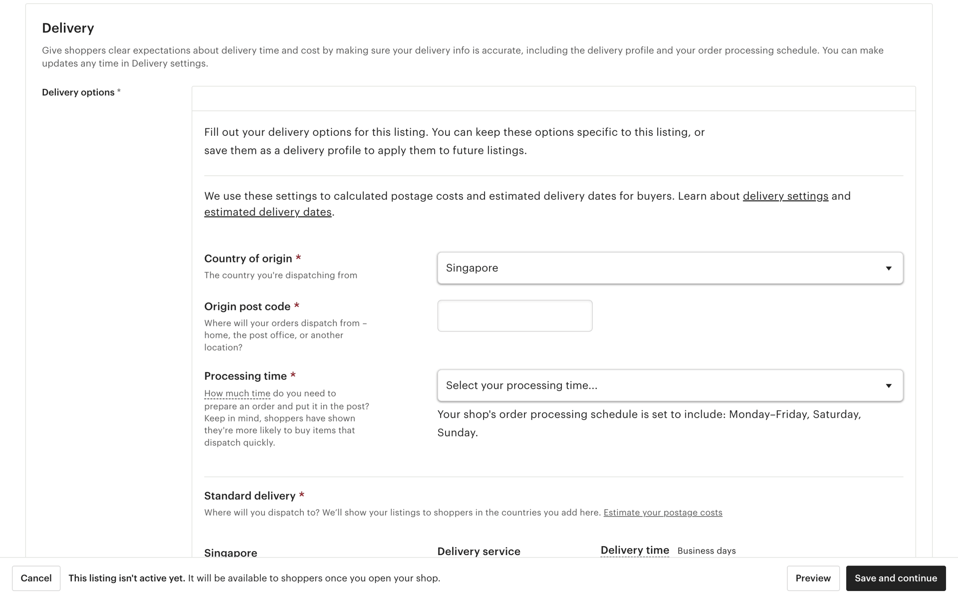 Etsy Web Business interface screenshot 9