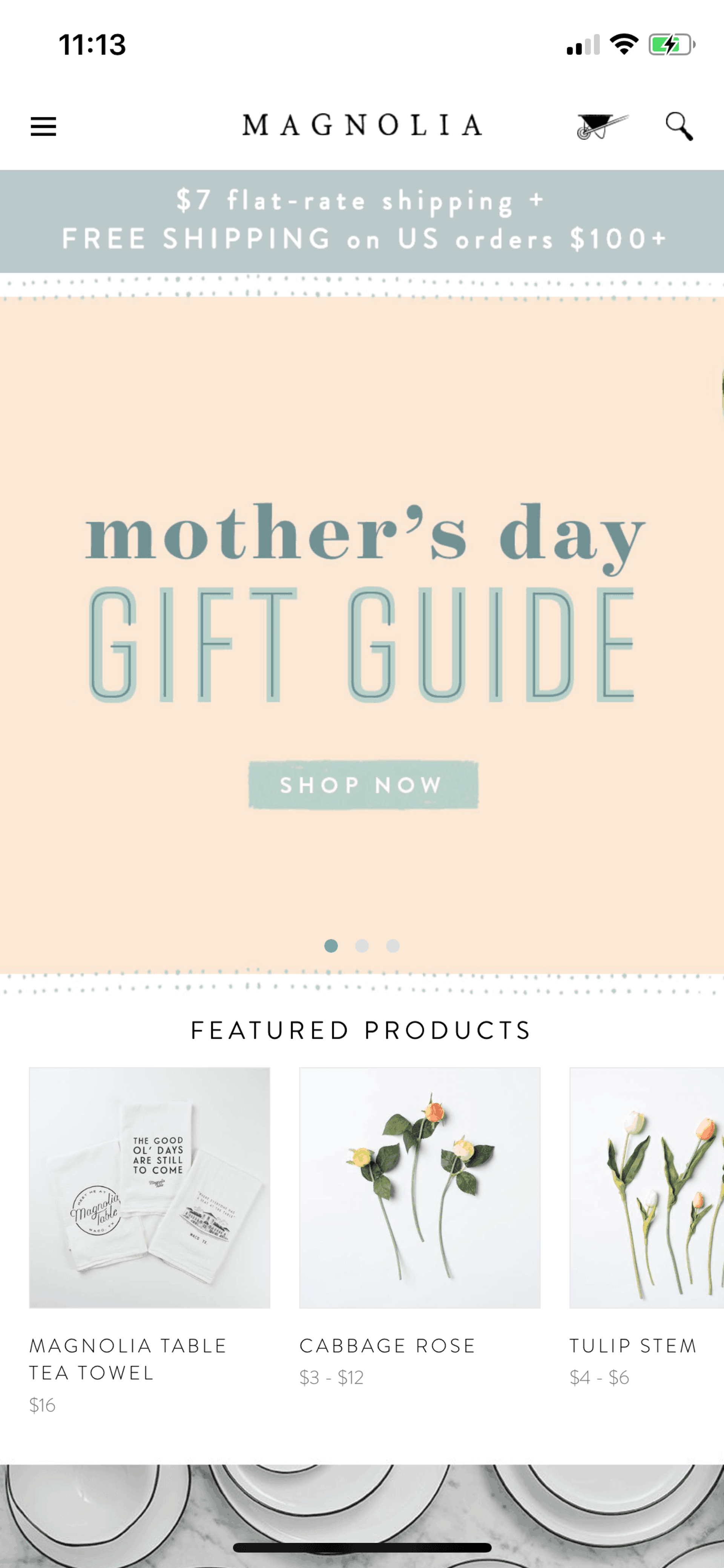 Magnolia Market iOS Shopping interface screenshot 2