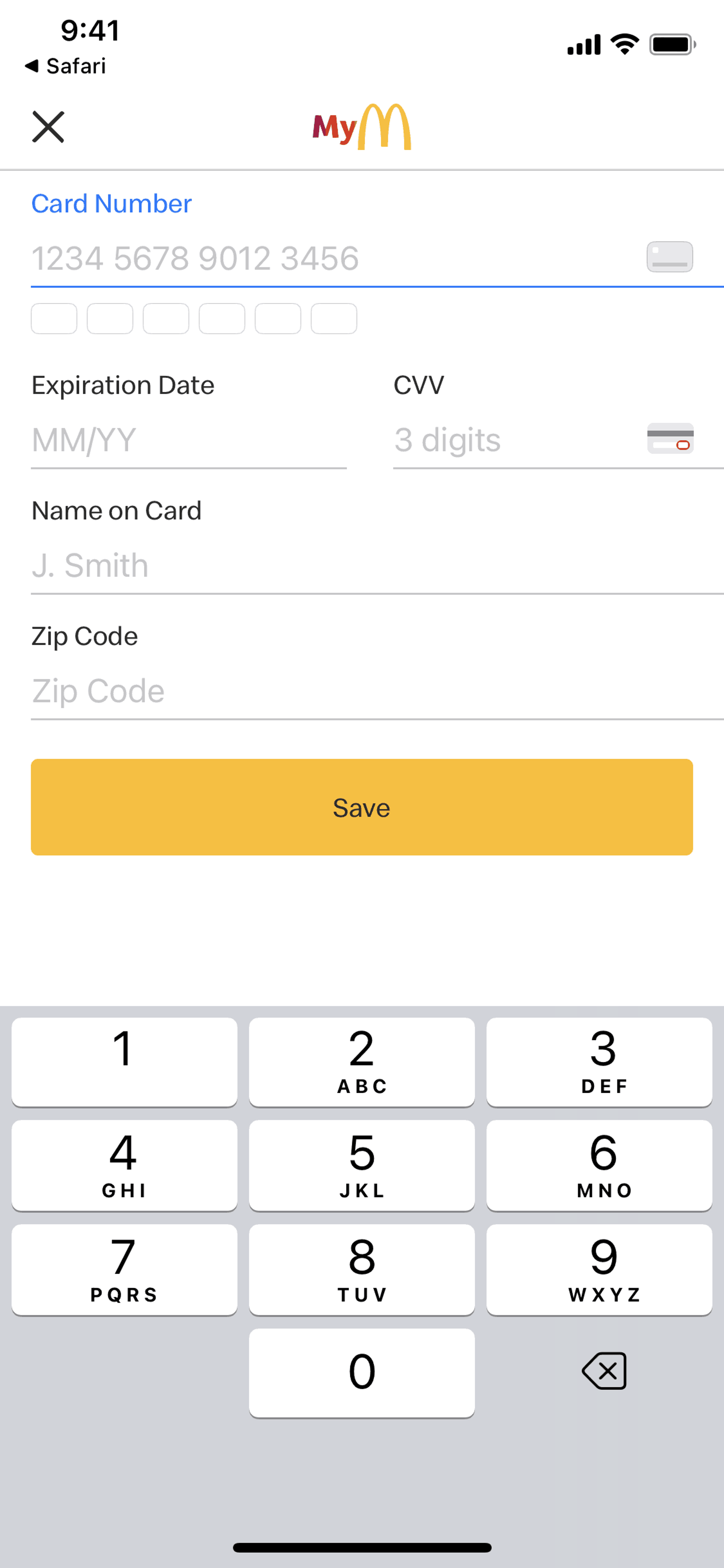 McDonald's iOS Food & Drink interface screenshot 17