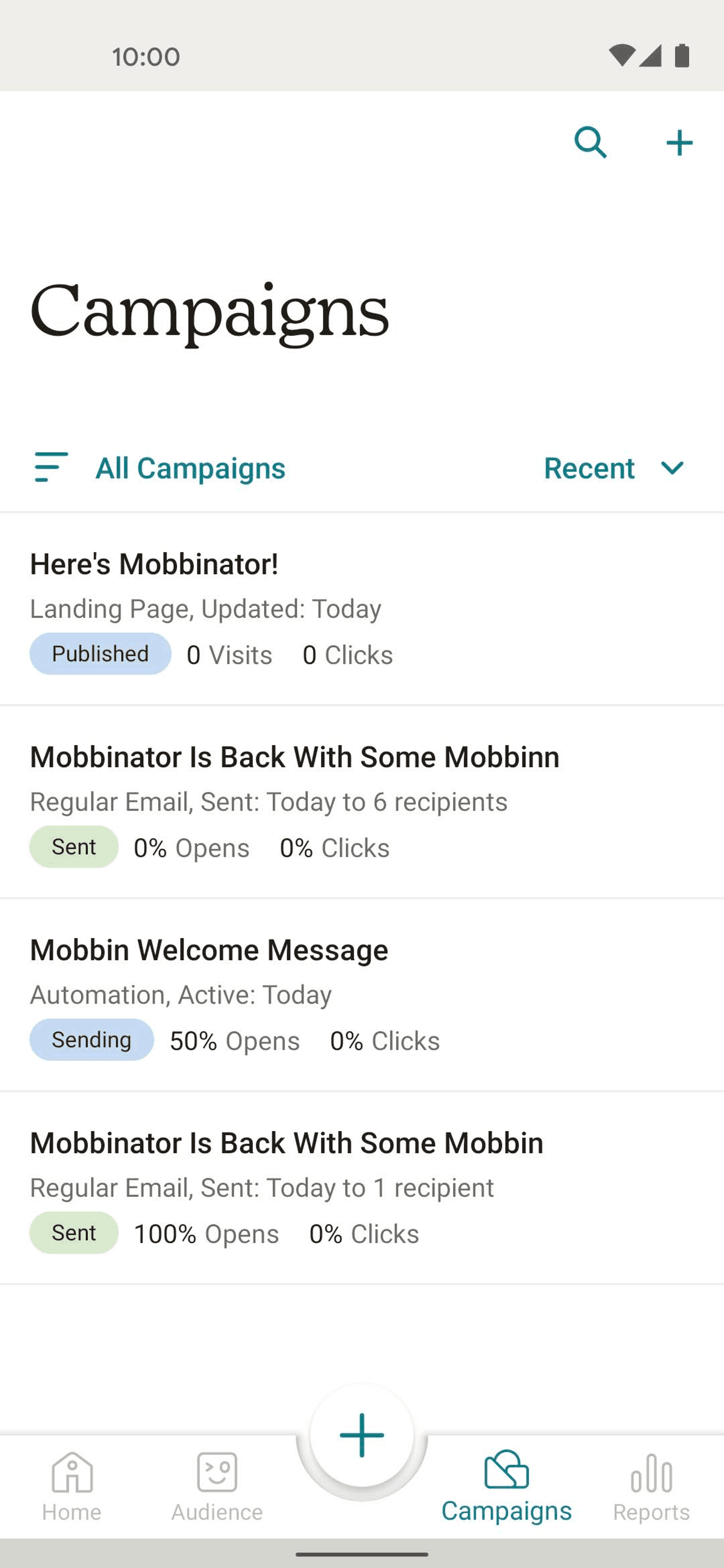 Mailchimp Android Business interface screenshot 3