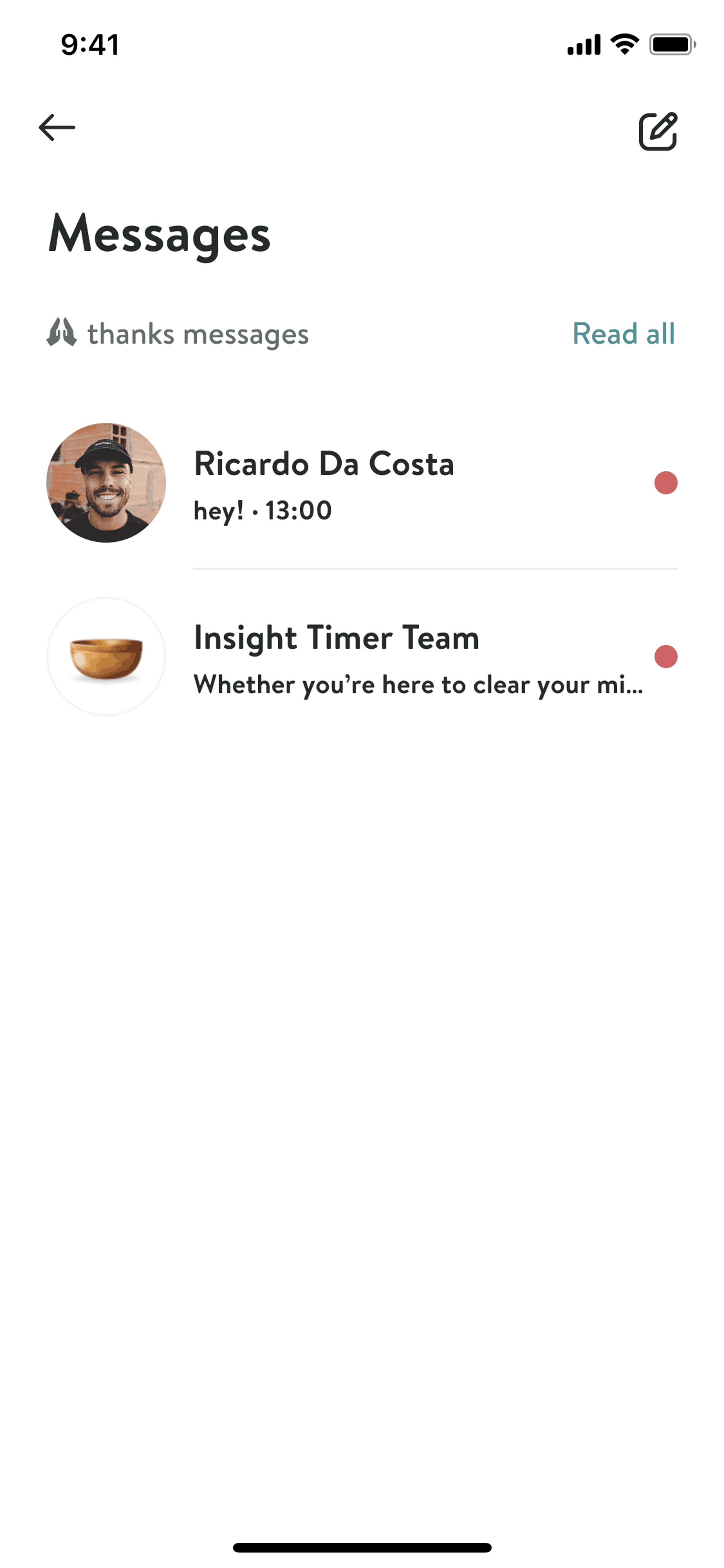 Insight Timer iOS Health & Fitness interface screenshot 7