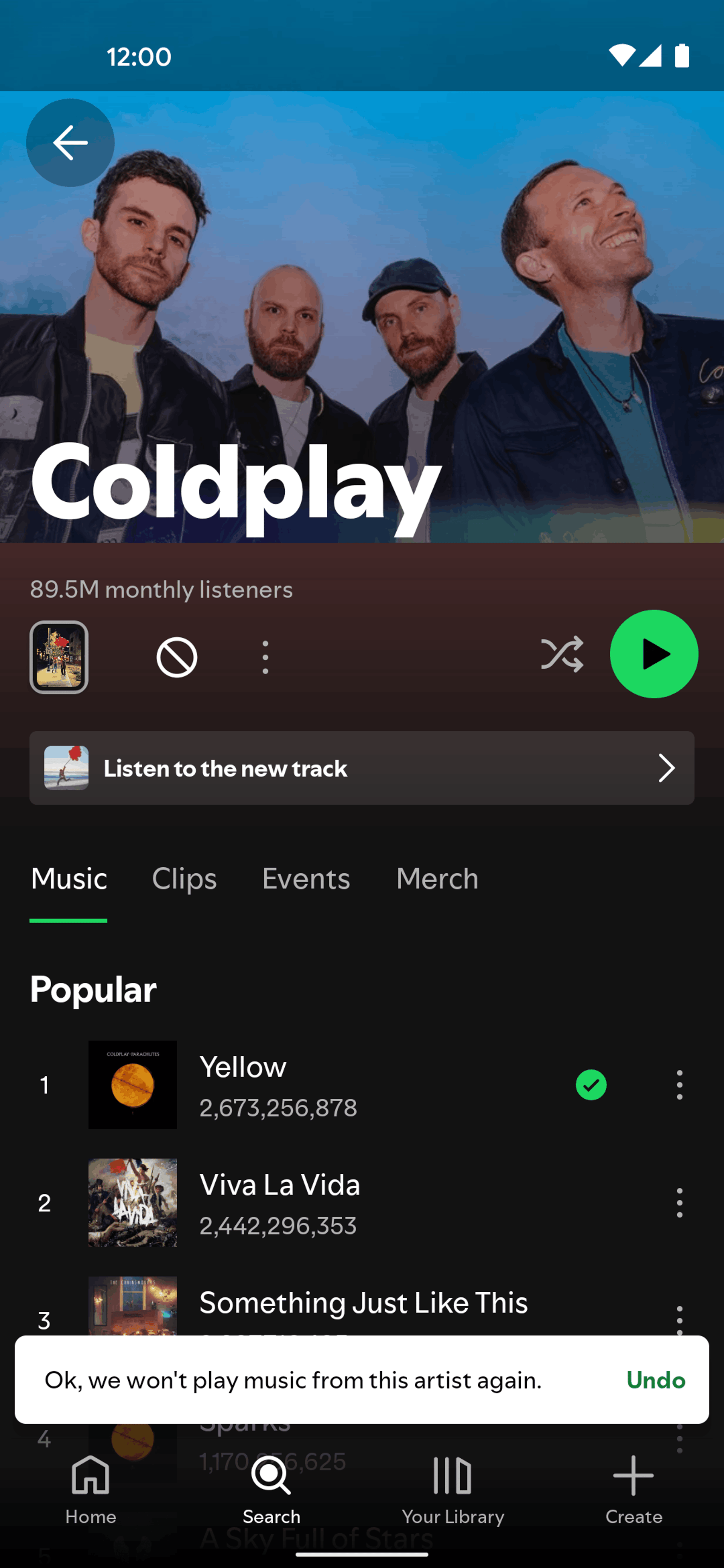 Spotify Android Music & Audio interface screenshot 8