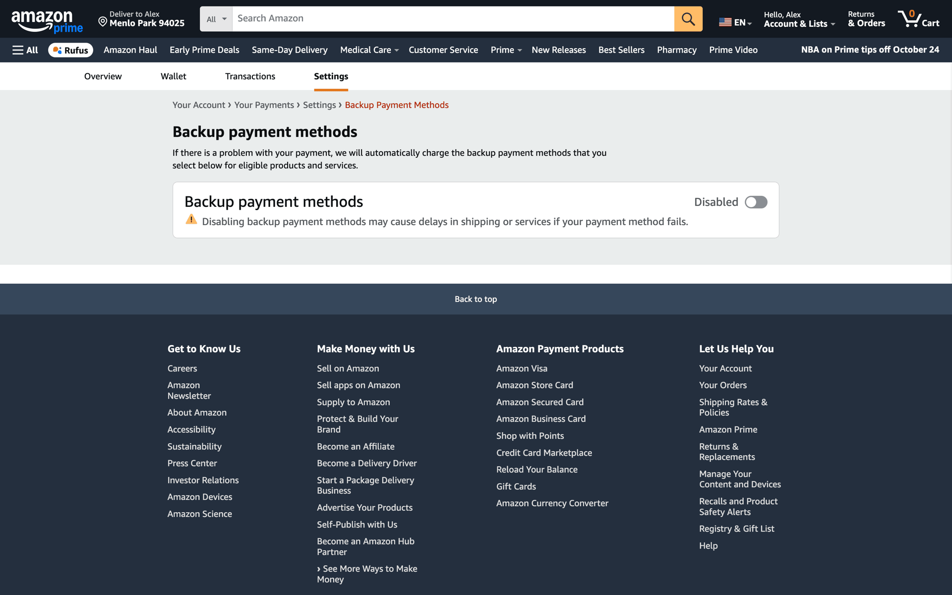 Amazon Web Shopping interface screenshot 5