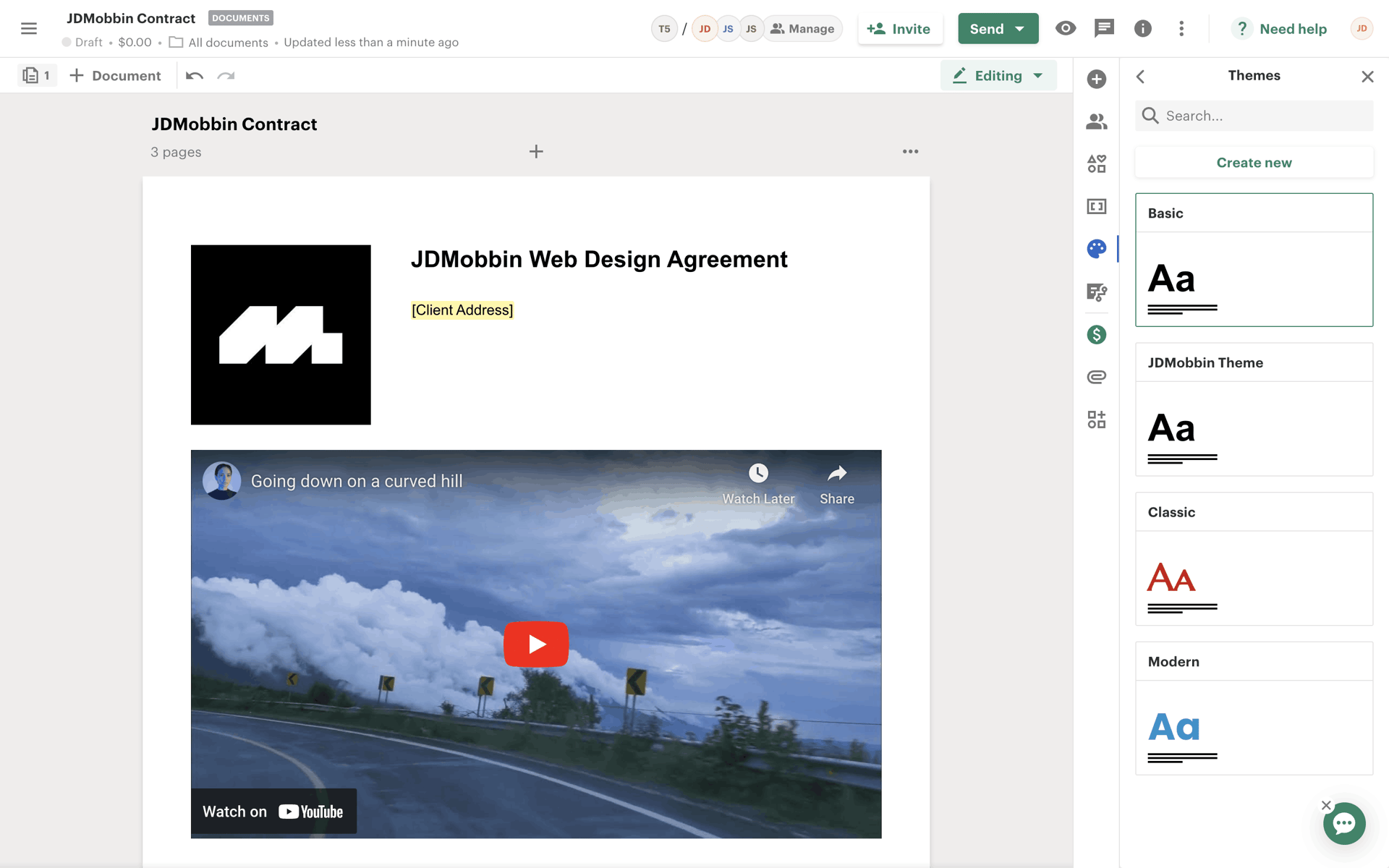 PandaDoc Web Business interface screenshot 19