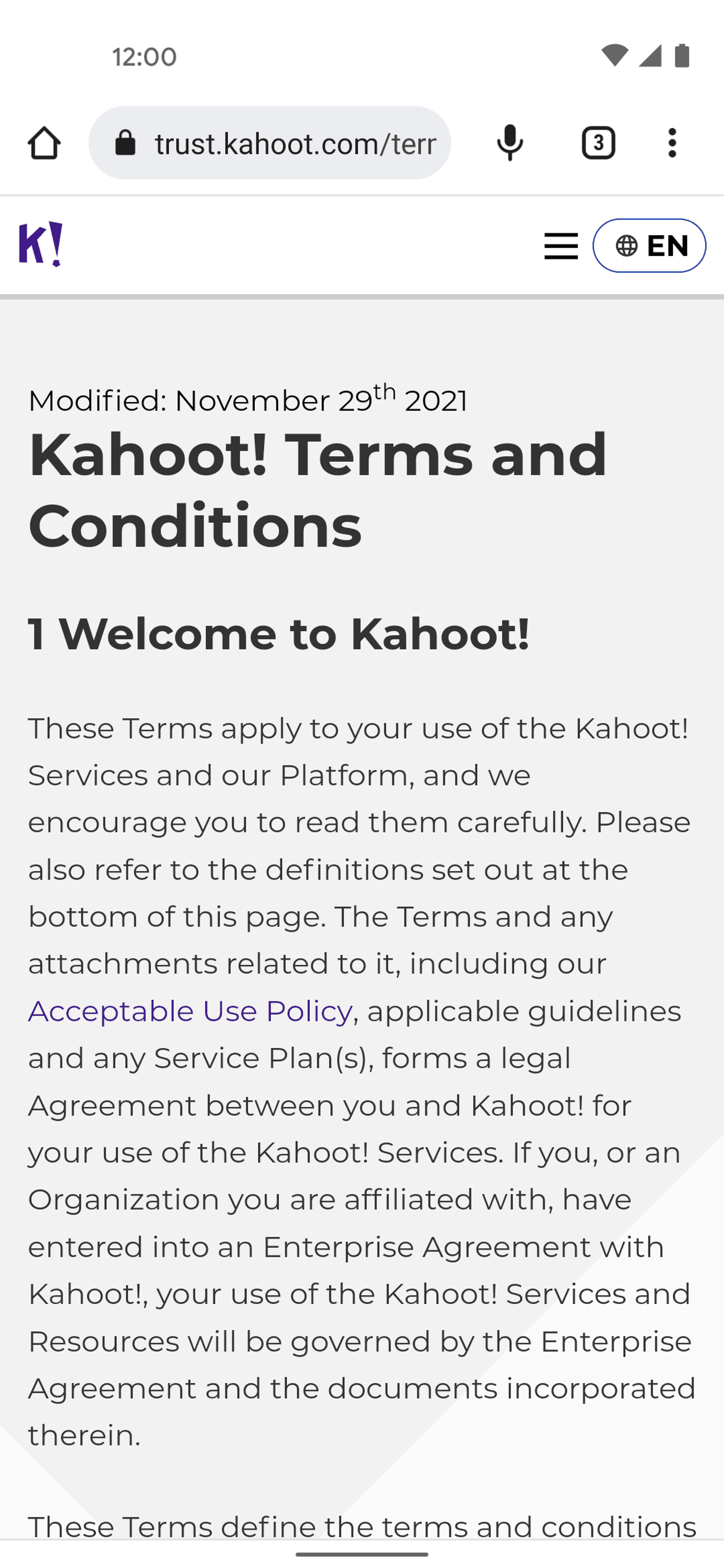 Kahoot! Android Education interface screenshot 15