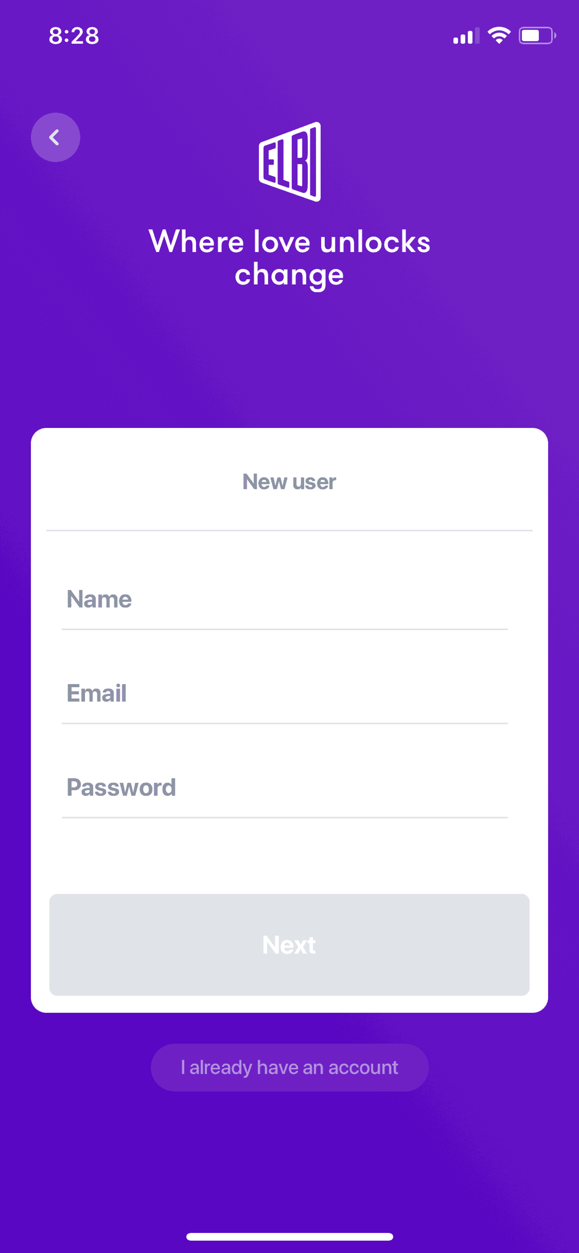 Elbi iOS Social Networking interface screenshot 4