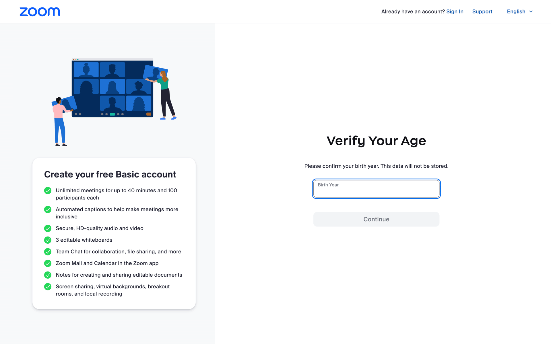Zoom Web Business interface screenshot 9