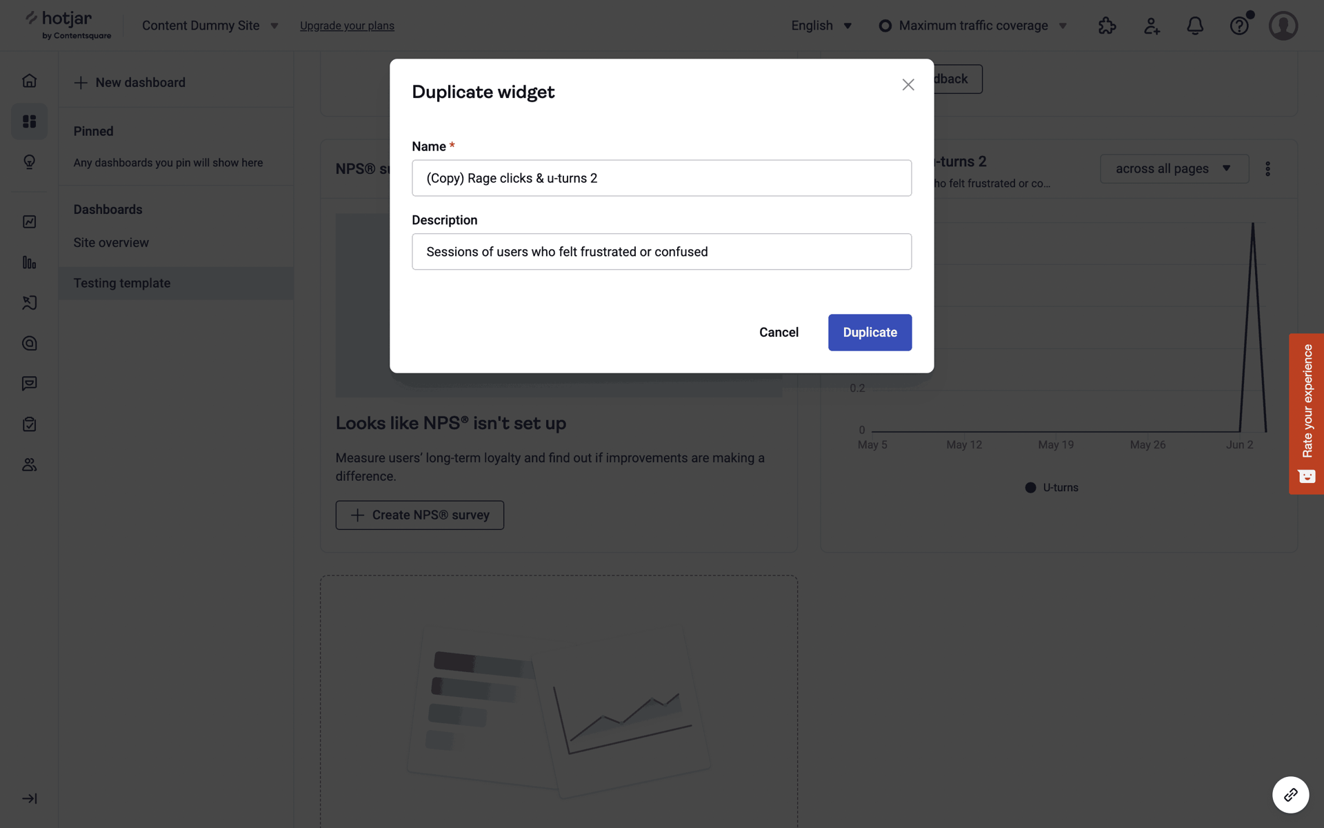 Hotjar Web Business interface screenshot 16