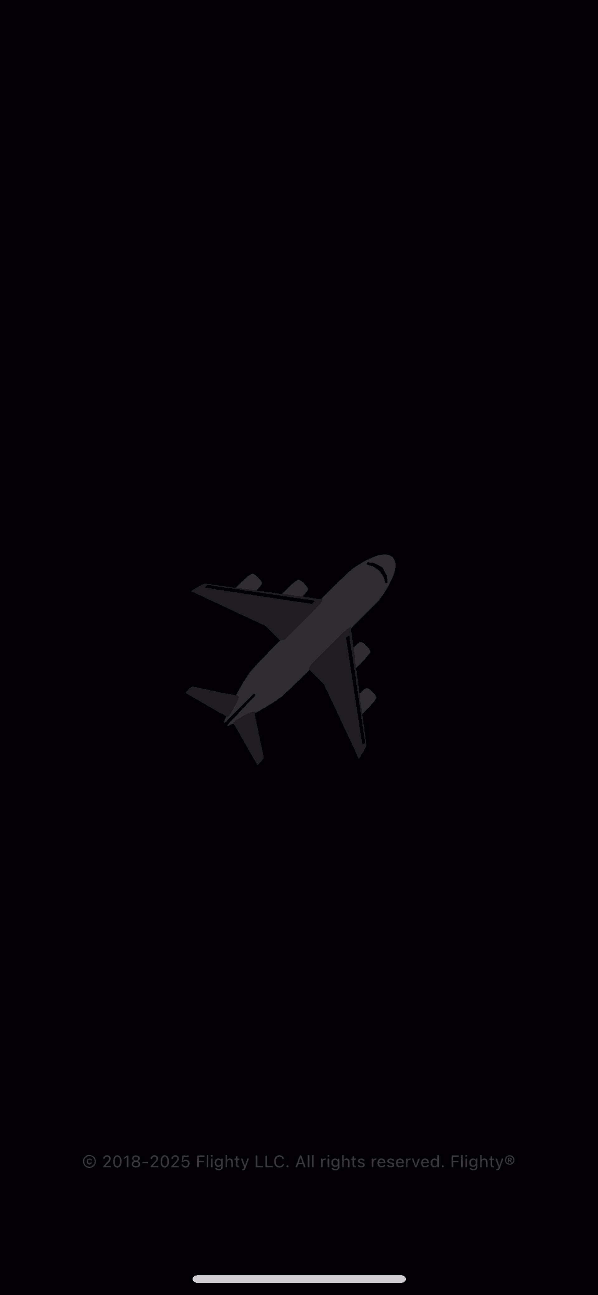 Flighty iOS Travel & Transportation interface screenshot 1