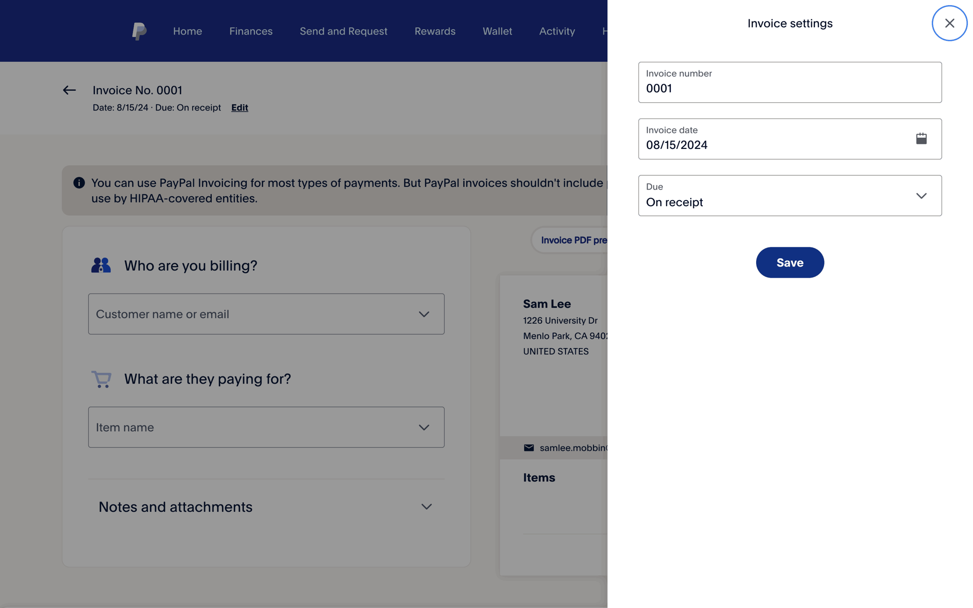 PayPal Web Finance interface screenshot 5