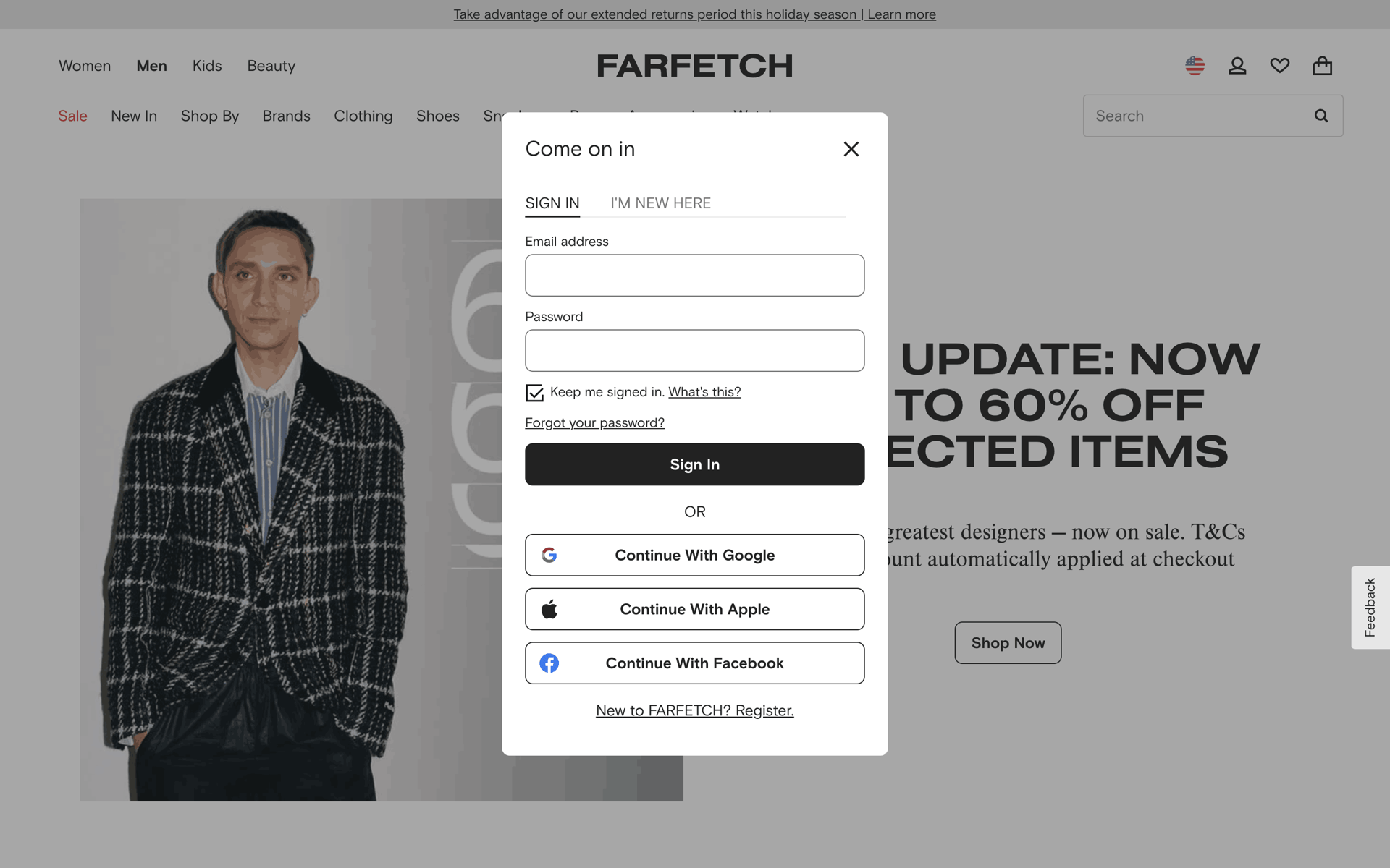 FARFETCH Web Shopping interface screenshot 23