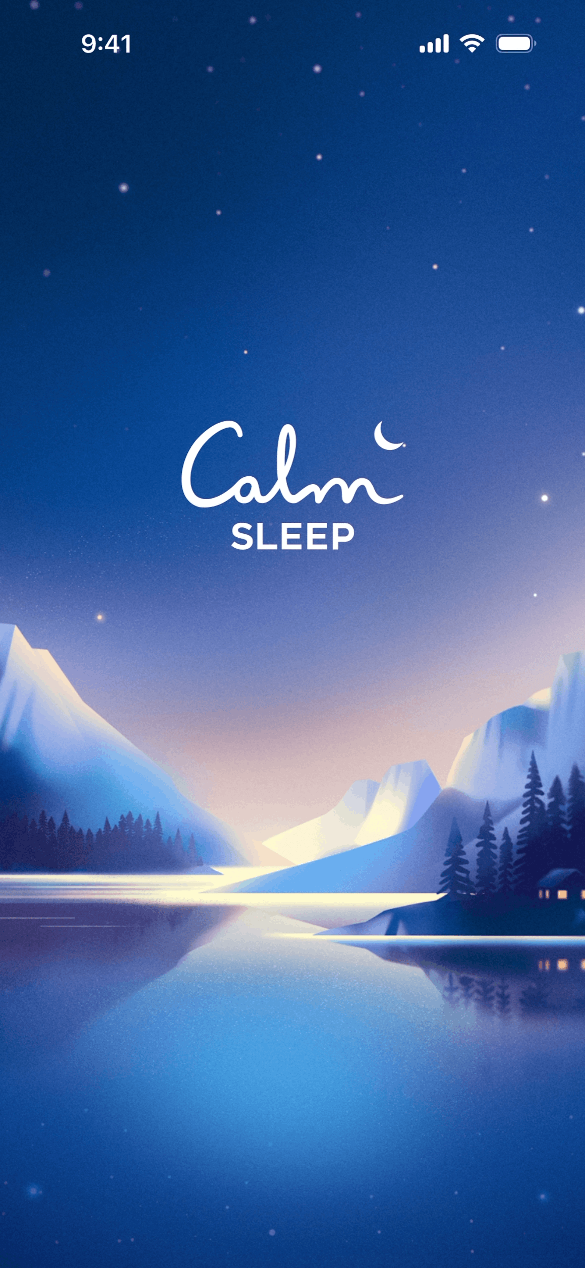 Calm Sleep iOS Health & Fitness interface screenshot 1