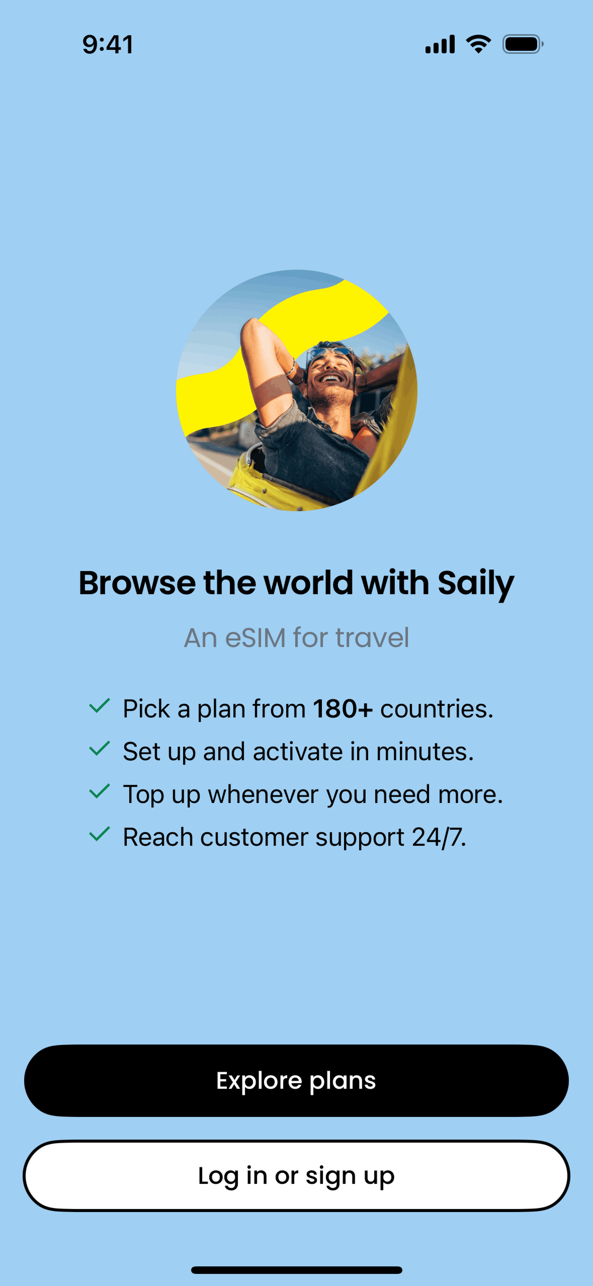 Saily iOS Travel & Transportation interface screenshot 15