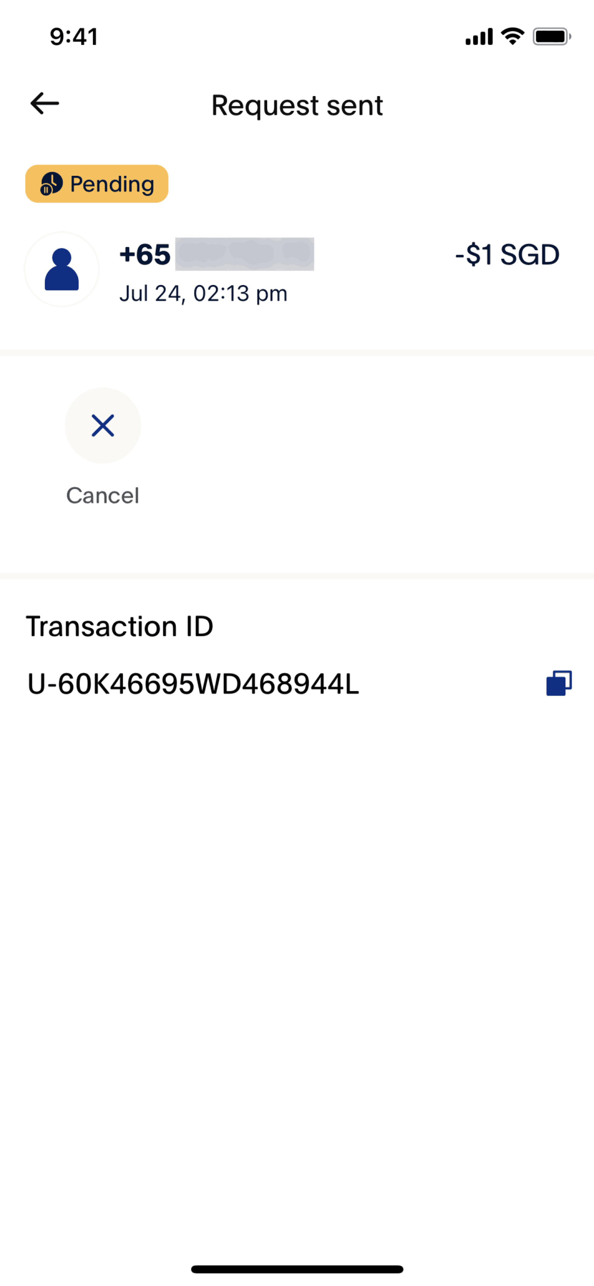 PayPal iOS Finance interface screenshot 15