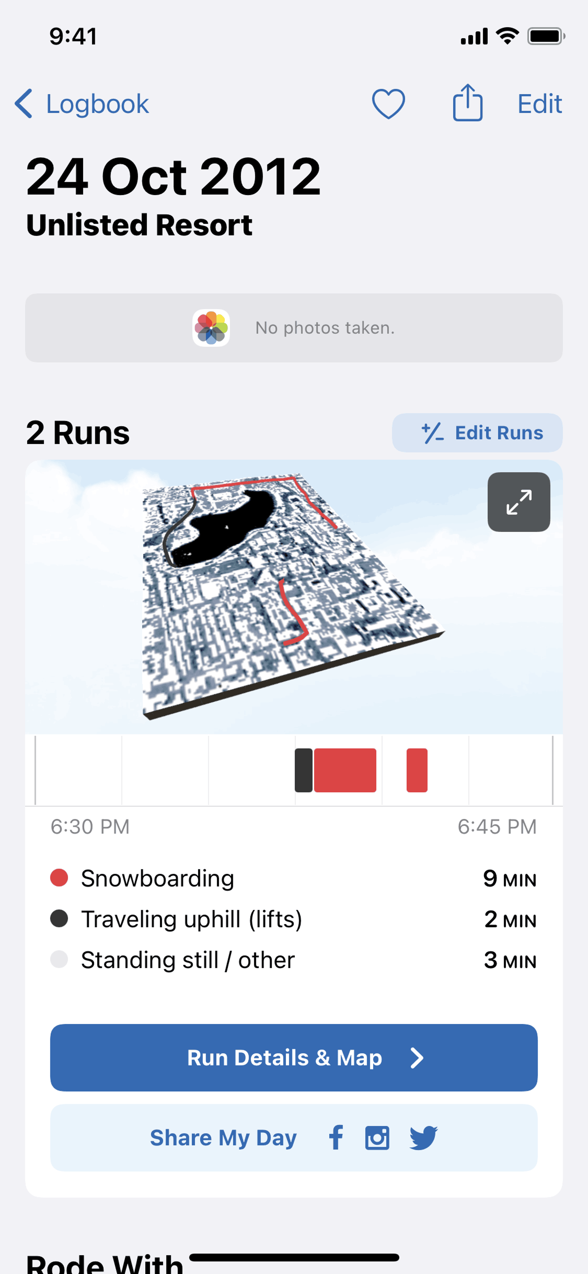 Slopes iOS Sports interface screenshot 20