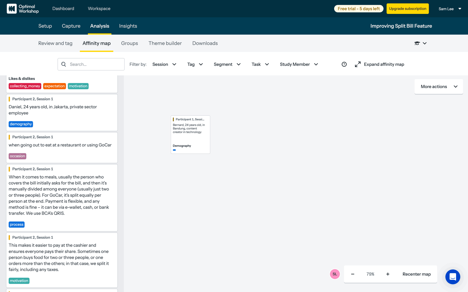 Optimal Workshop Web Business interface screenshot 17