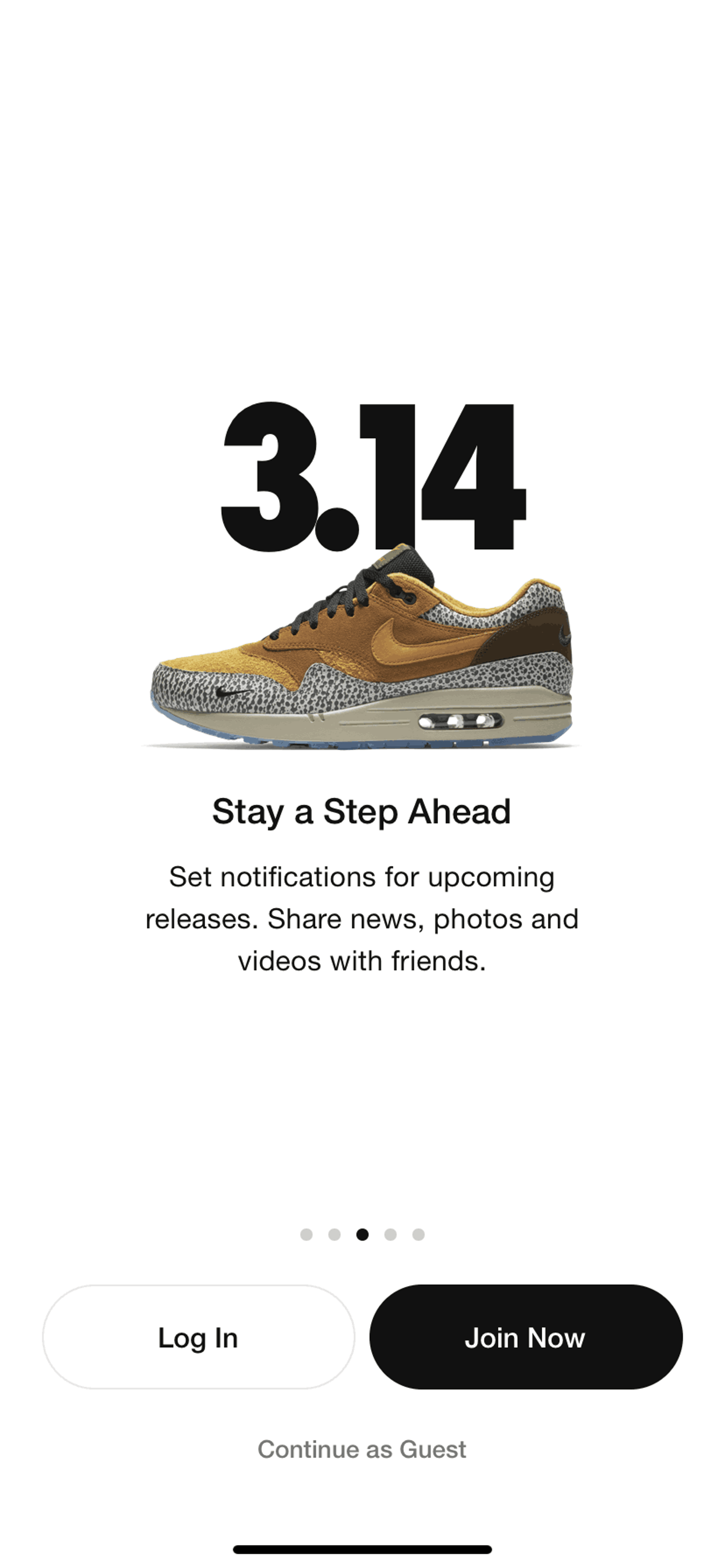 Nike SNKRS iOS Shopping interface screenshot 5