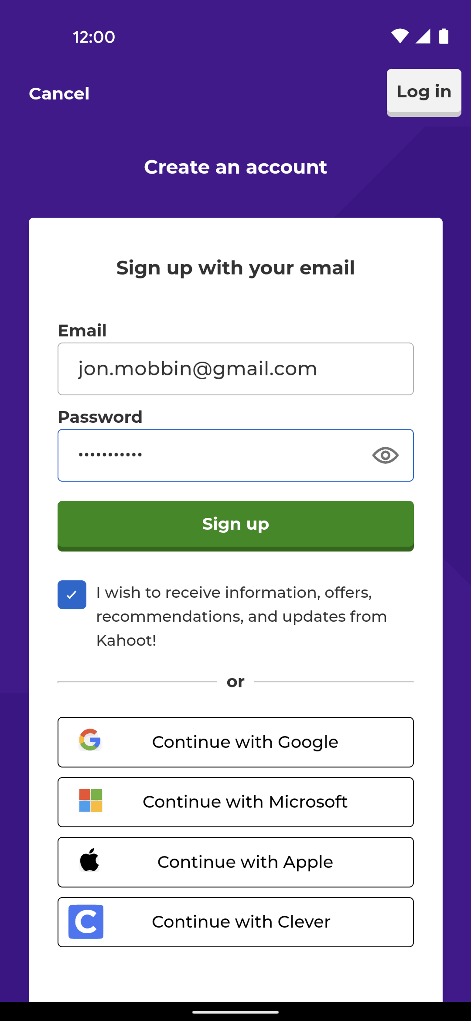 Kahoot! Android Education interface screenshot 11