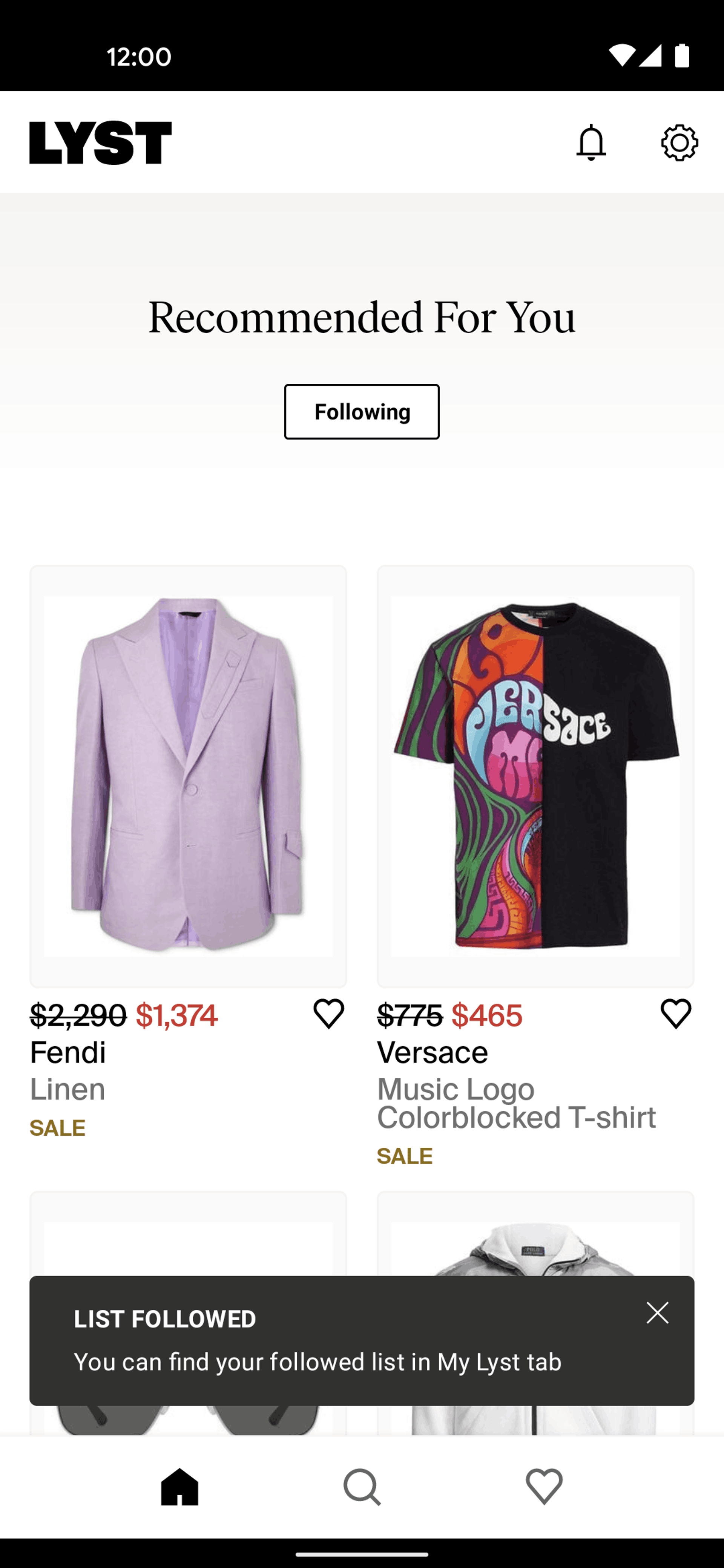 Lyst Android Shopping interface screenshot 11