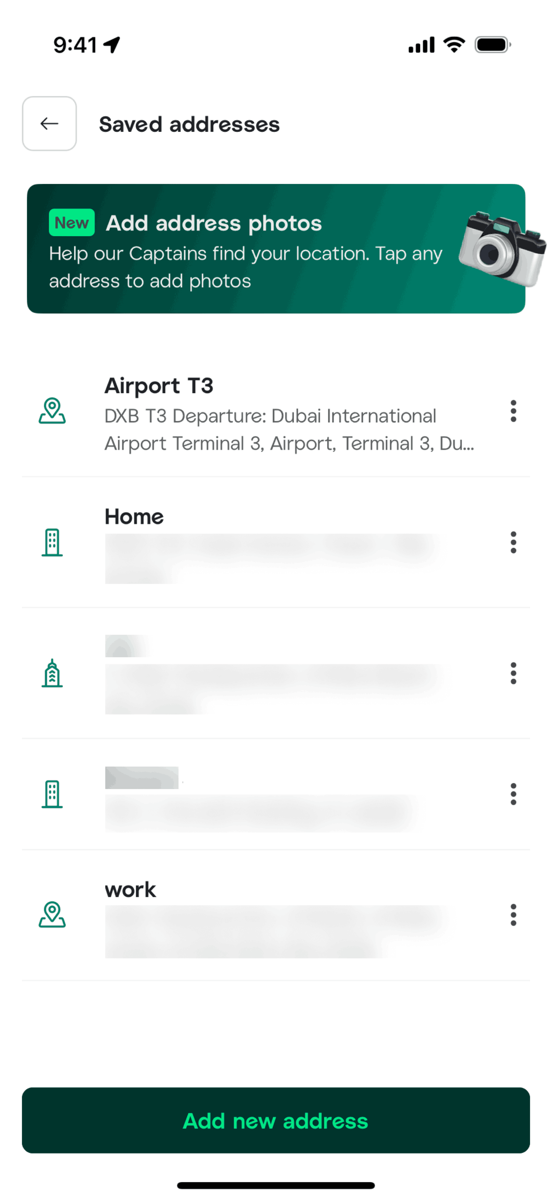 Careem iOS Travel & Transportation interface screenshot 4