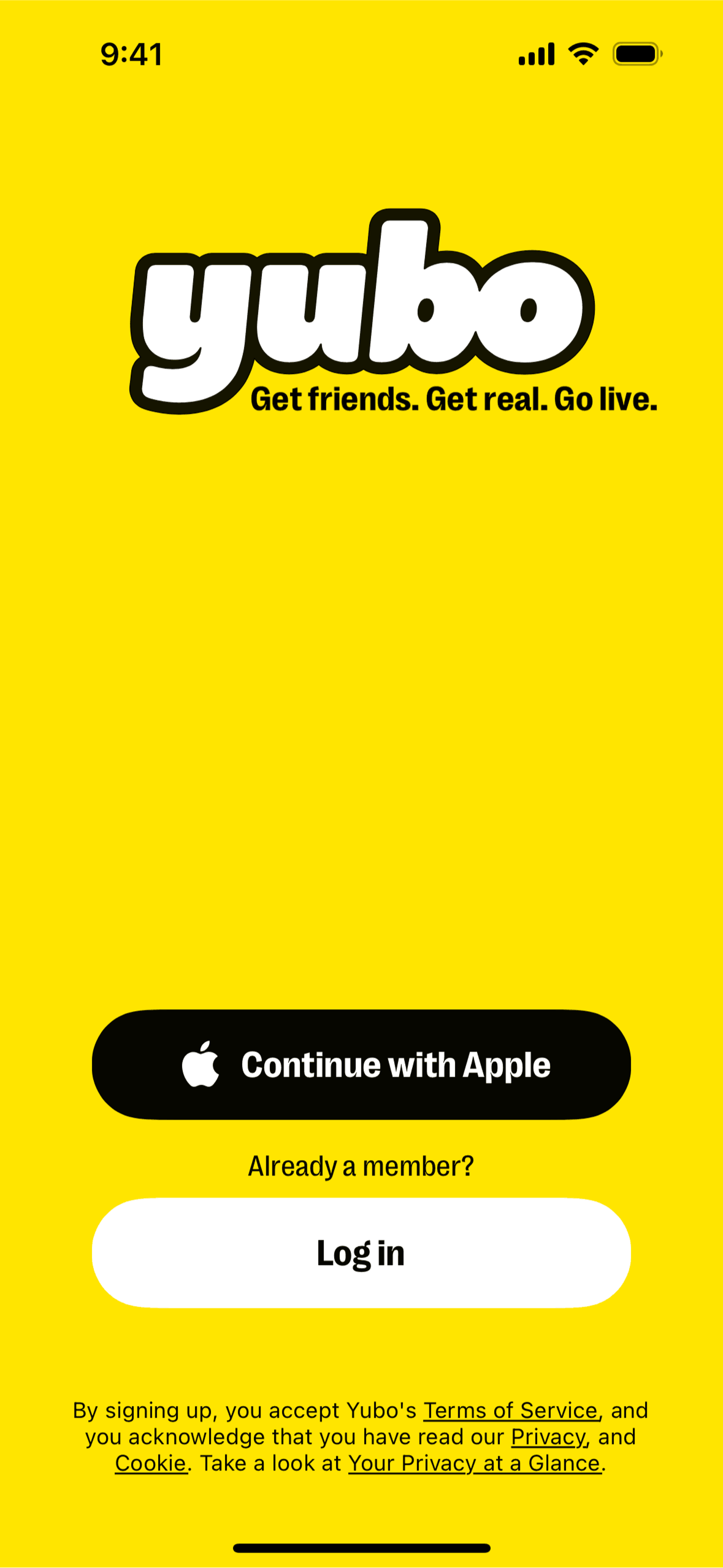 Yubo iOS Social Networking interface screenshot 2