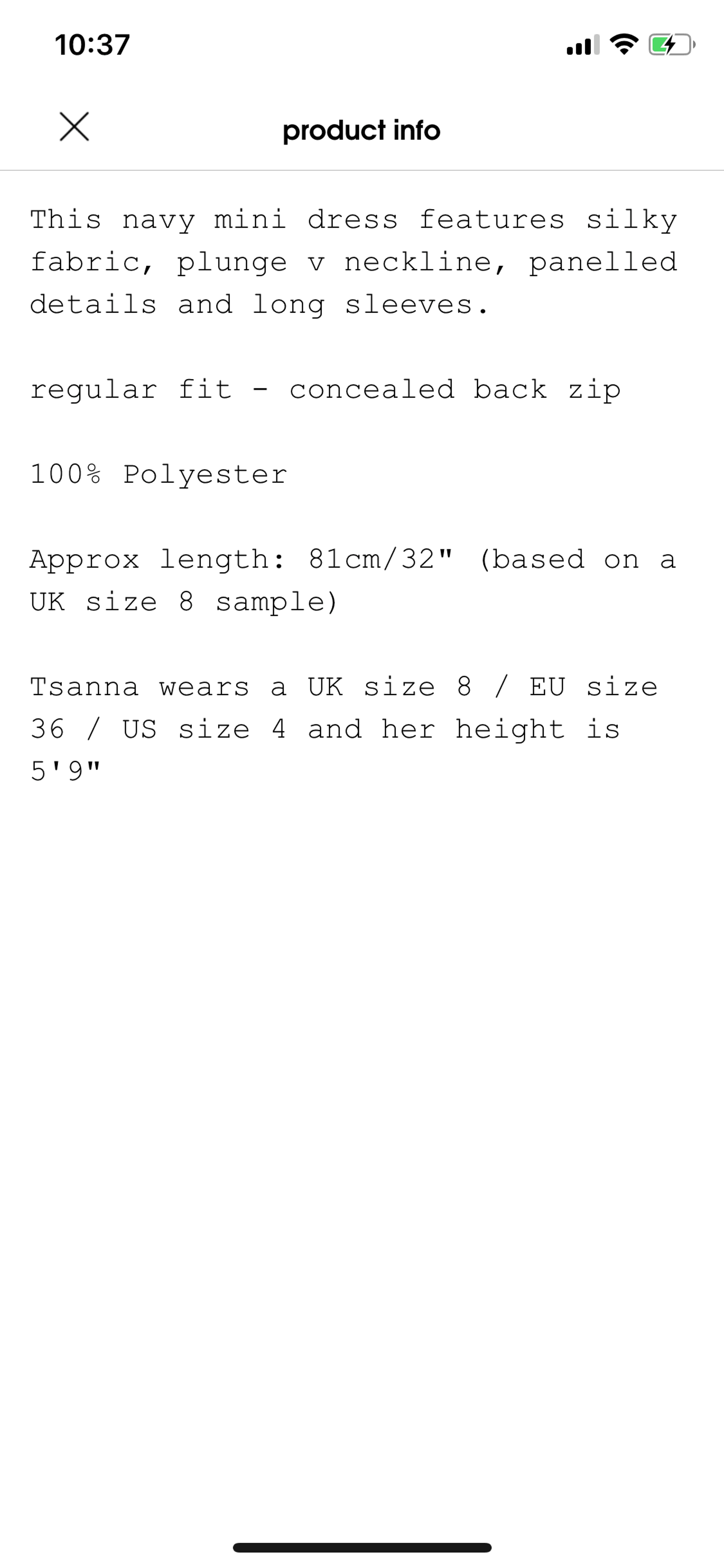 Missguided iOS Shopping interface screenshot 17