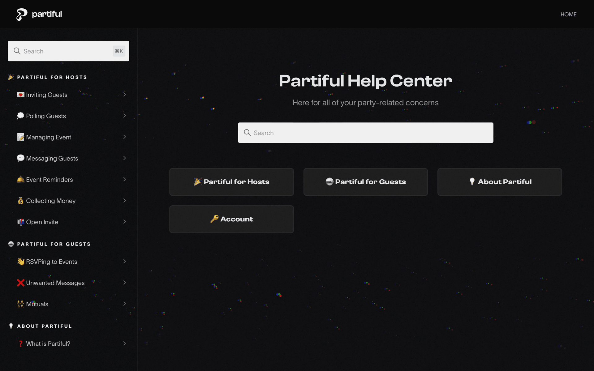 Partiful Web Lifestyle interface screenshot 24