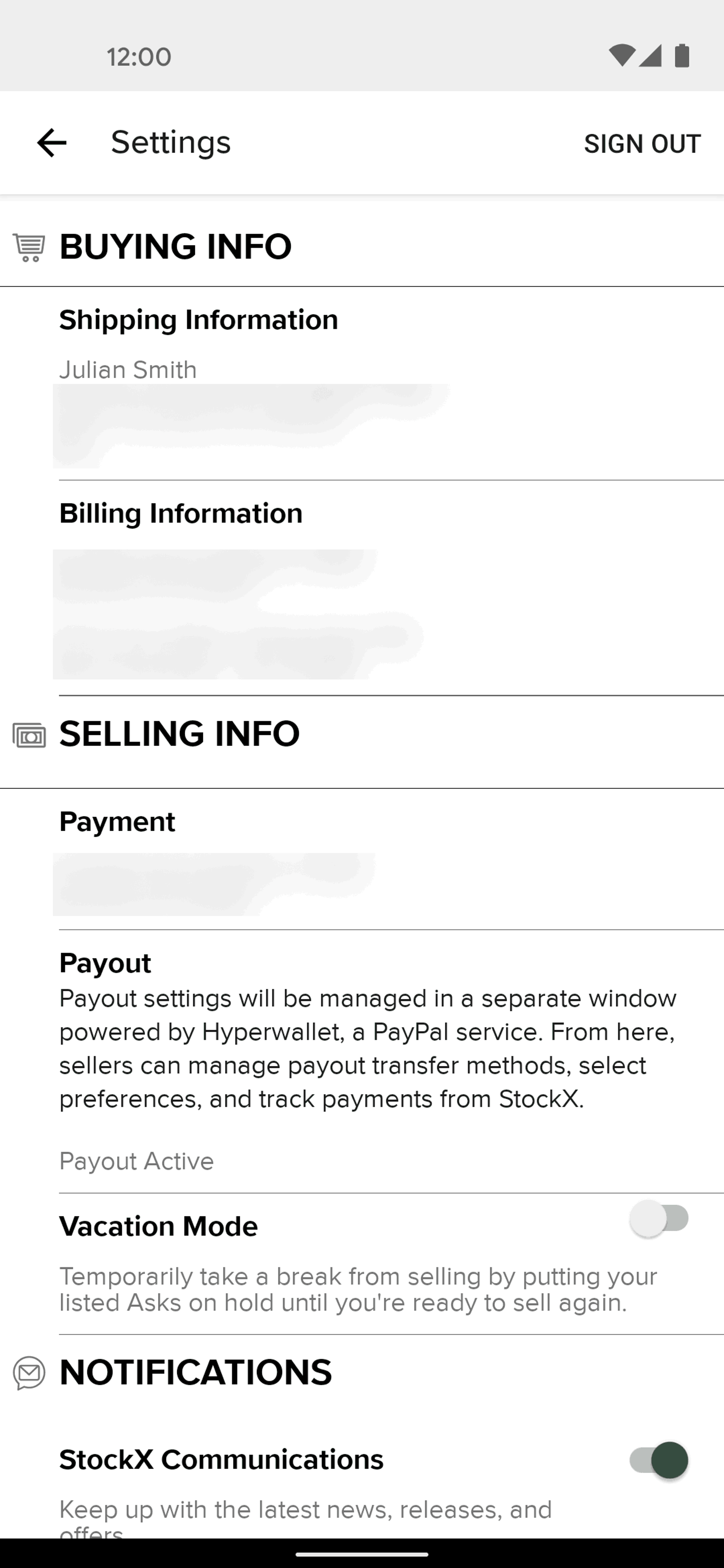 StockX Android Shopping interface screenshot 24