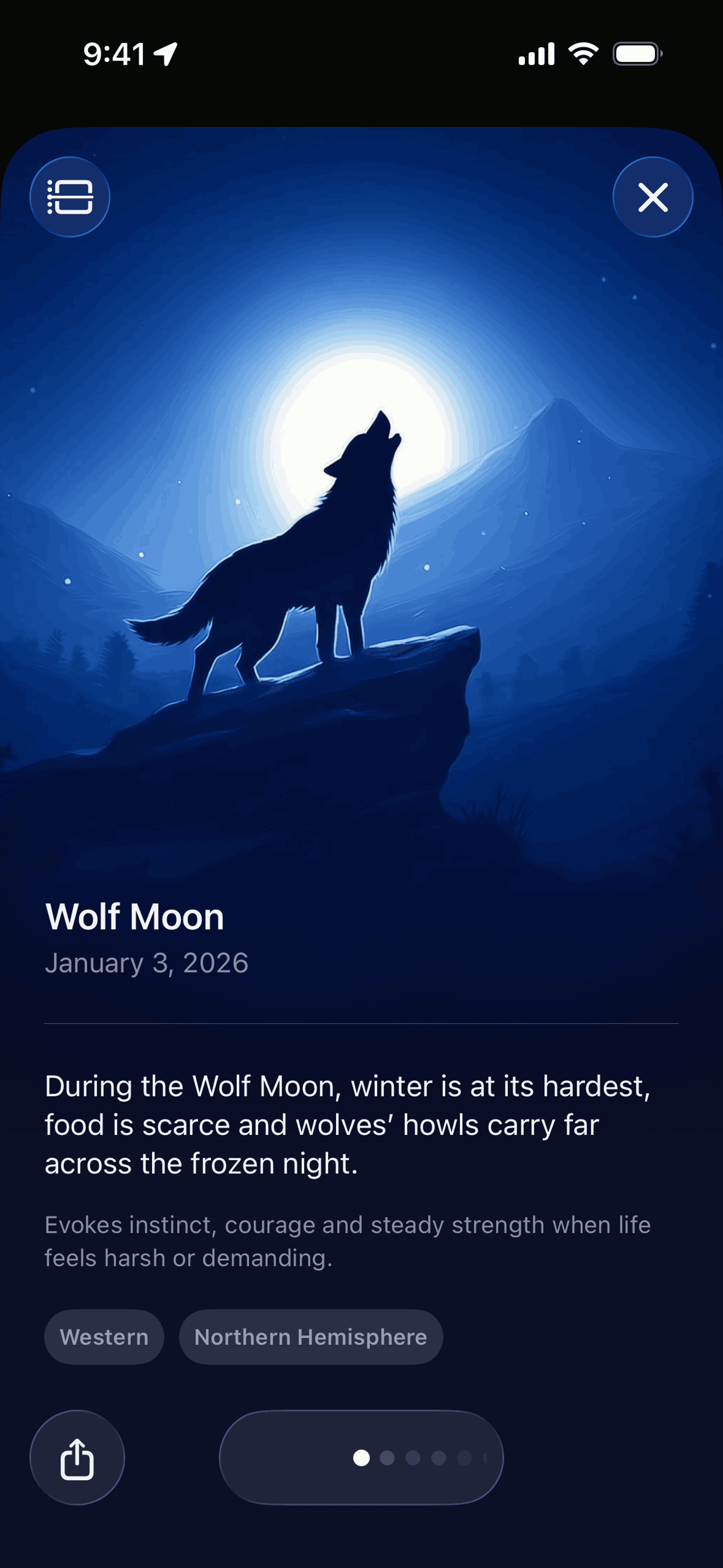 Moonlitt iOS night interface screenshot 22