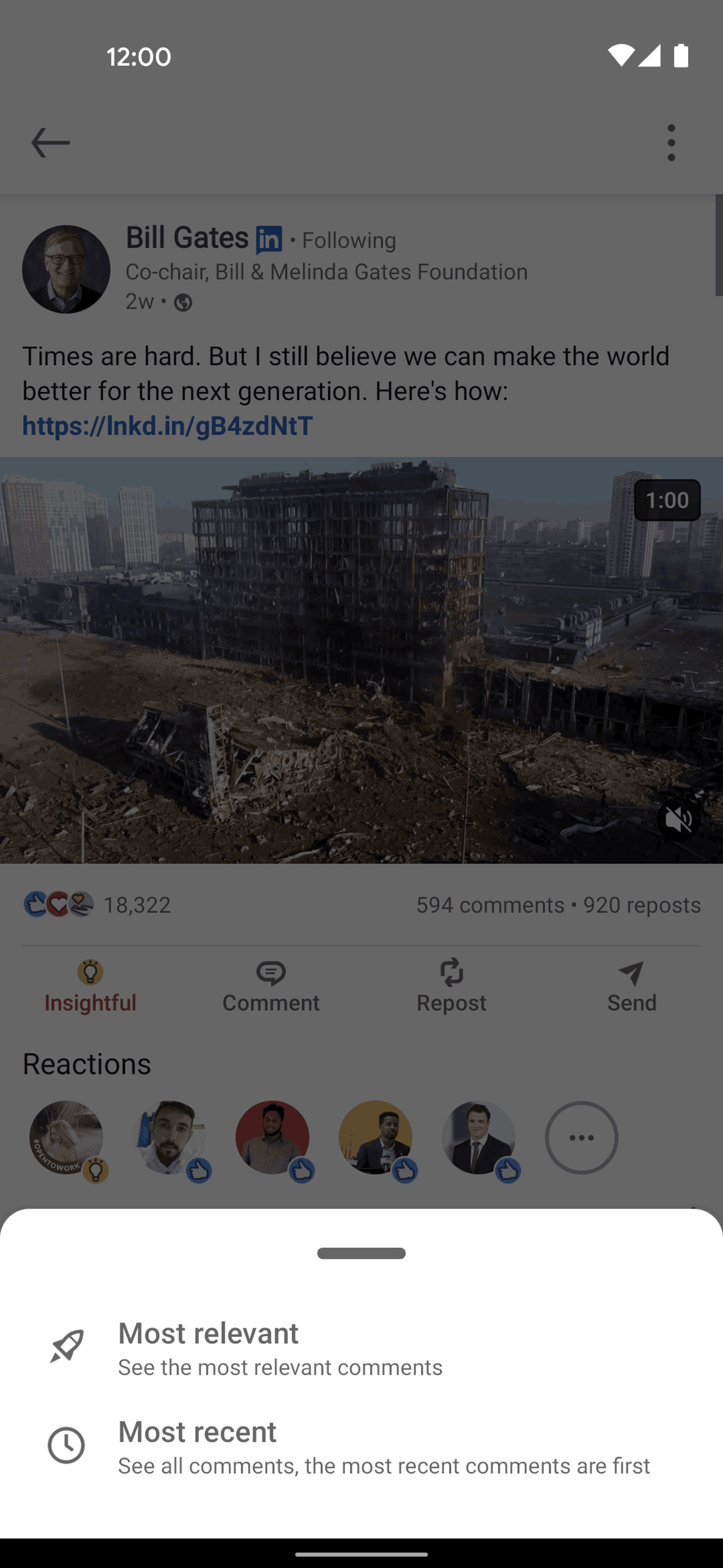 LinkedIn Android Business interface screenshot 11