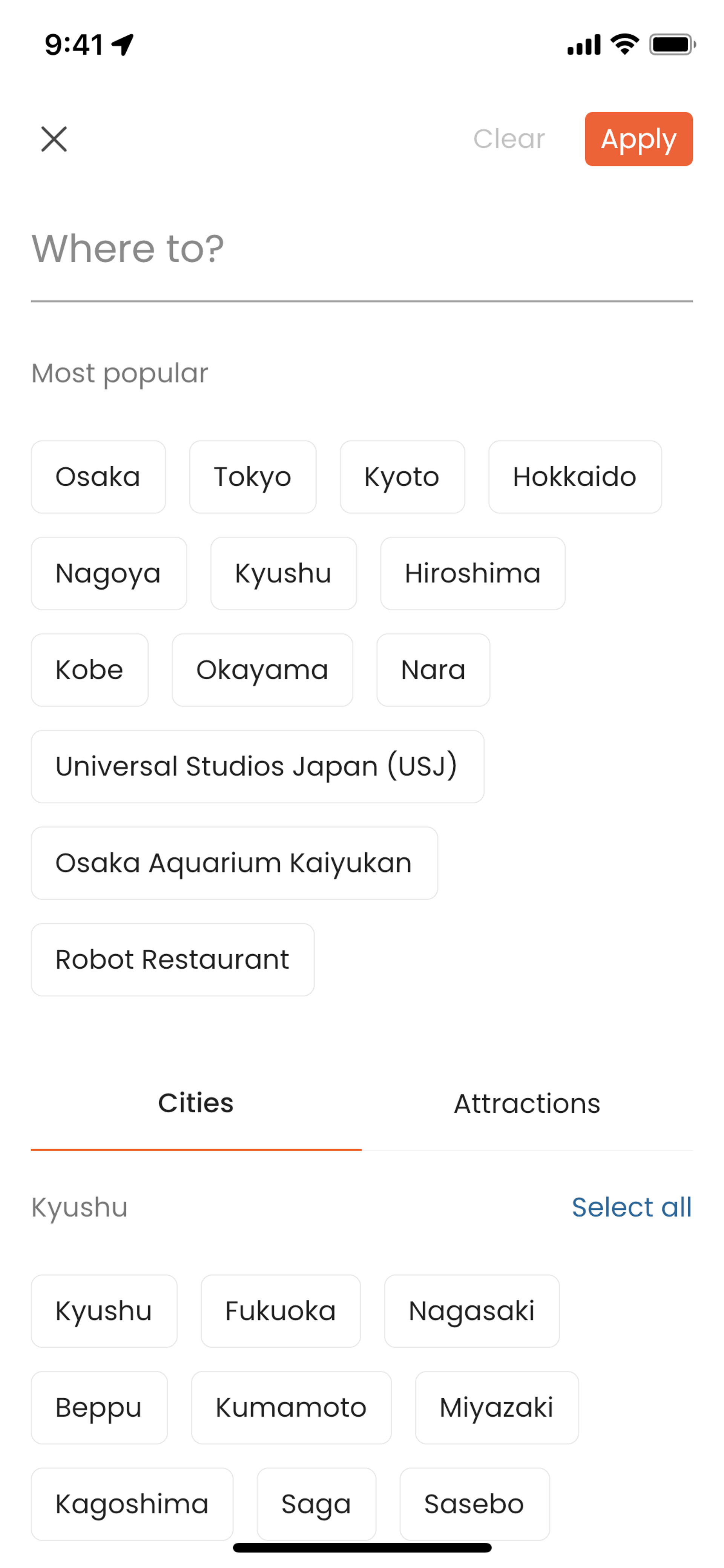 Klook iOS Travel & Transportation interface screenshot 20