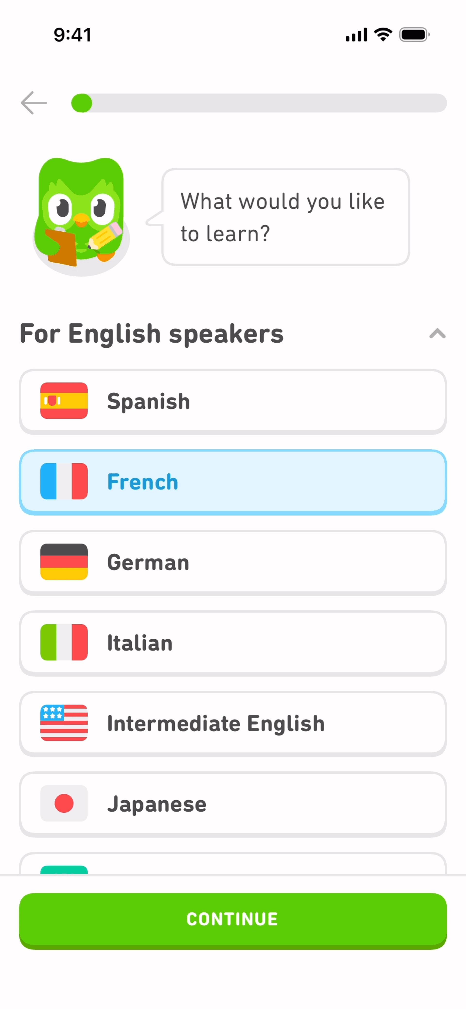 Duolingo iOS Education interface screenshot 6