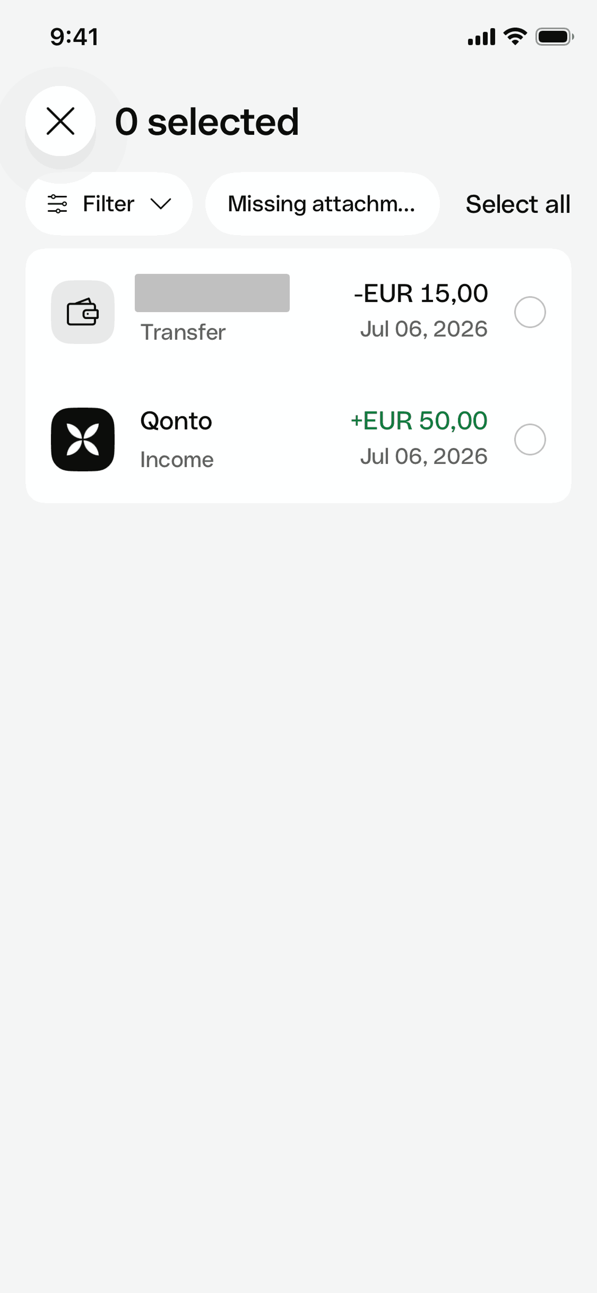 Qonto iOS Qonto interface screenshot 18