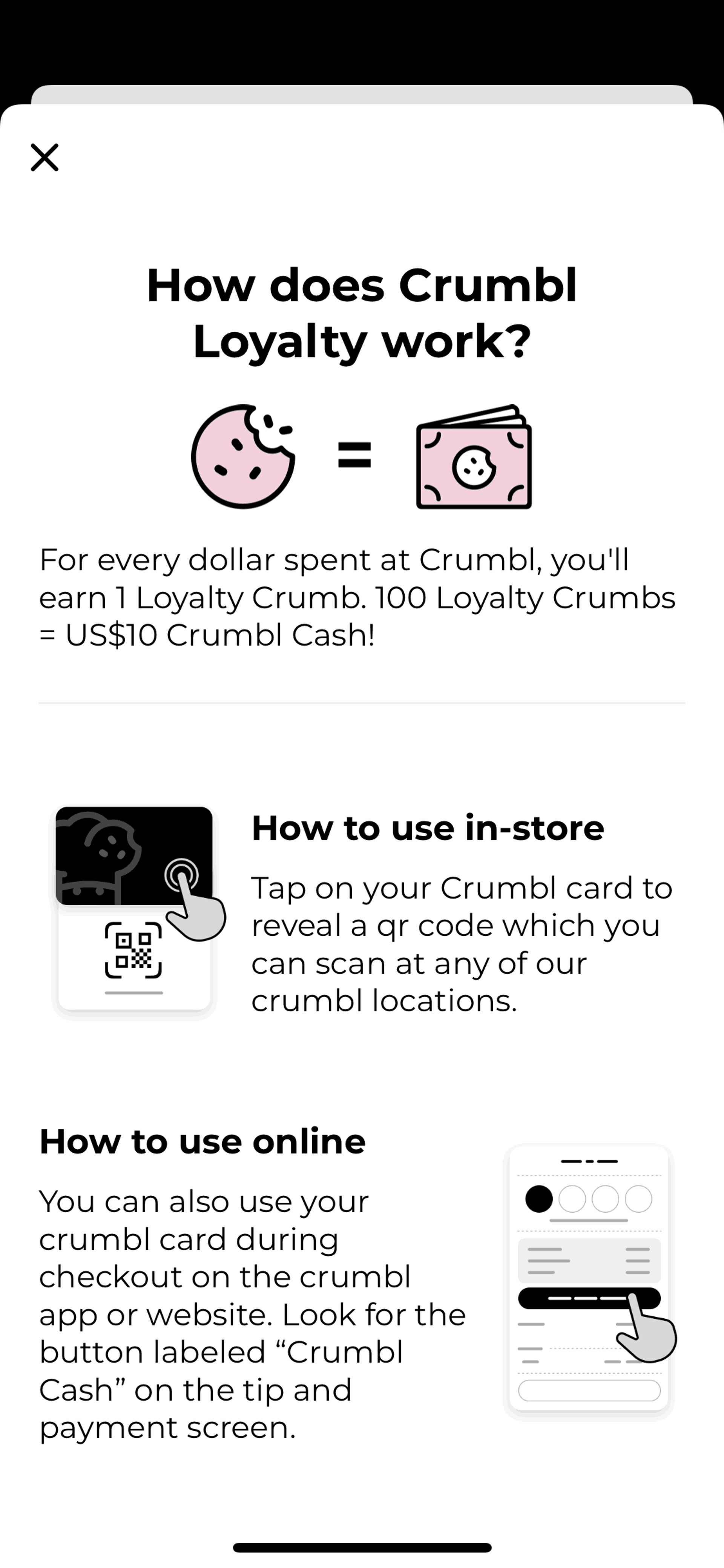 Crumbl Cookies iOS Food & Drink interface screenshot 9