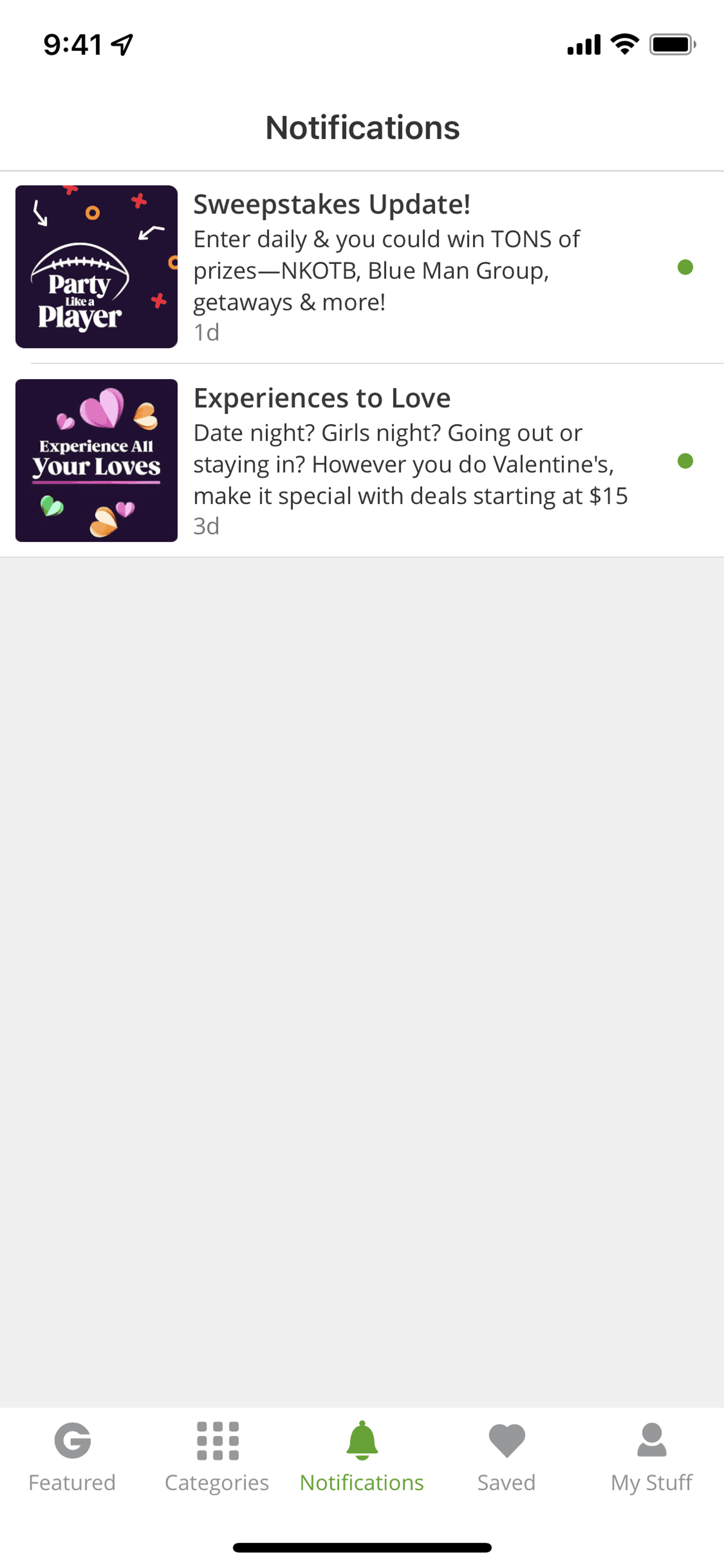 Groupon iOS Shopping interface screenshot 6