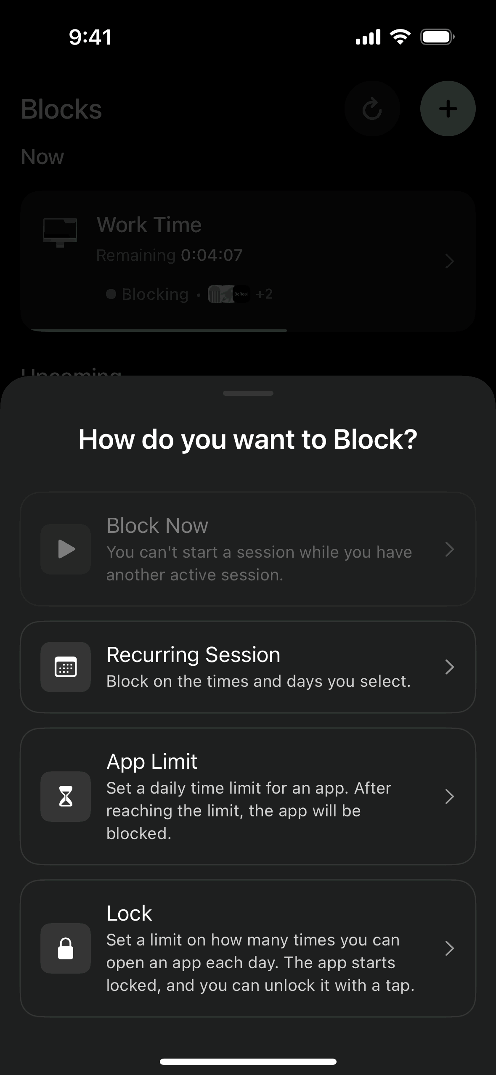 Opal iOS Productivity interface screenshot 18