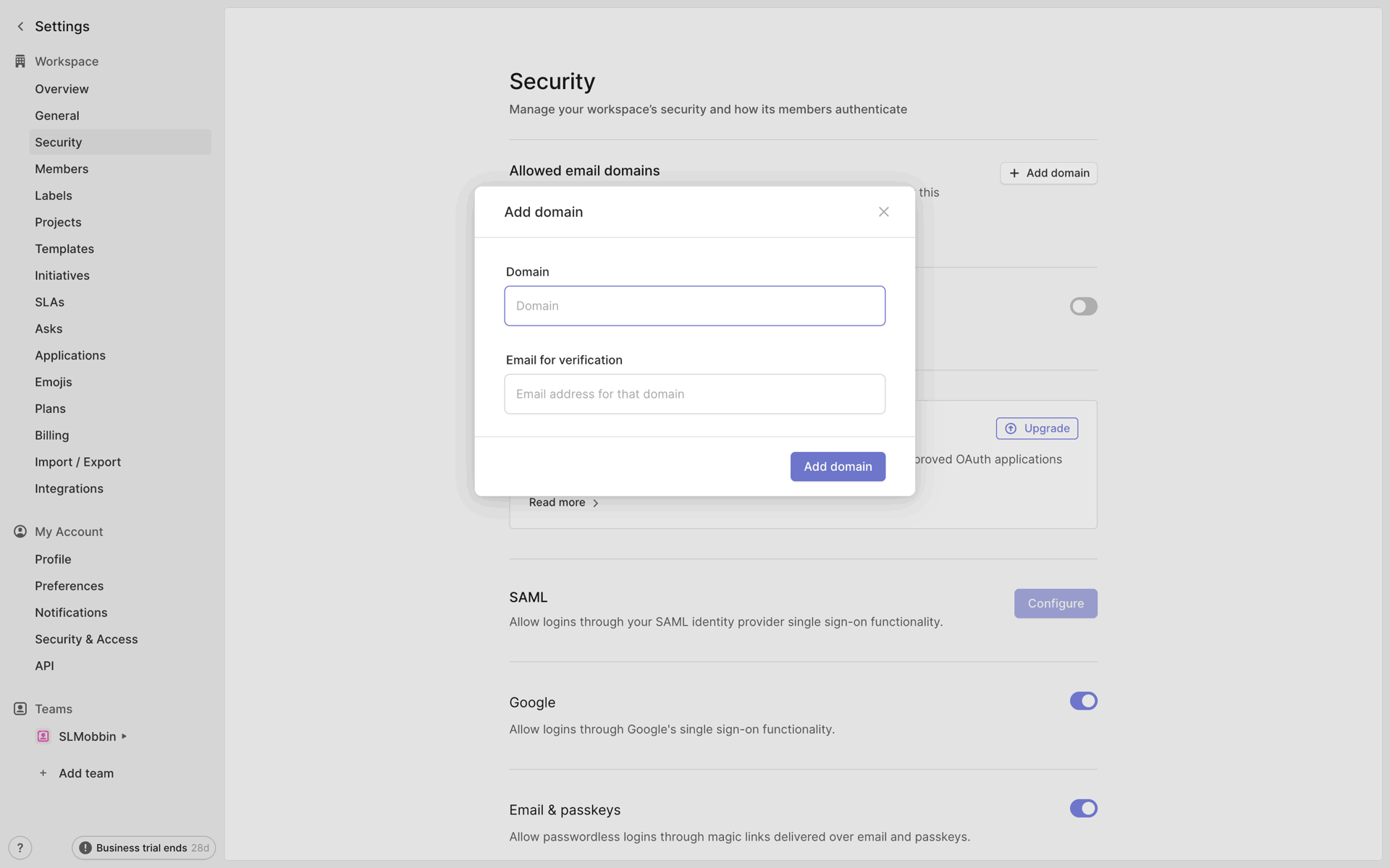 Linear Web Developer Tools interface screenshot 11